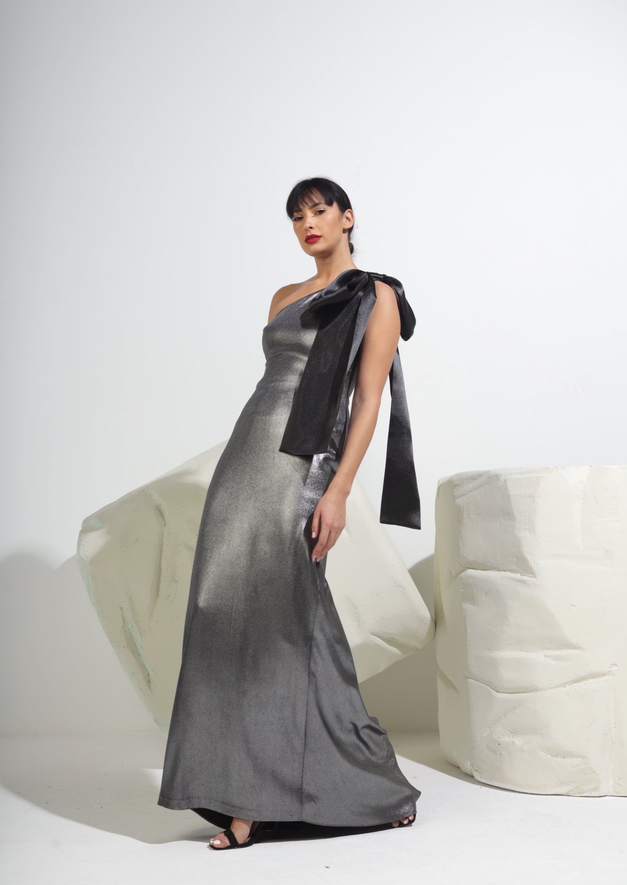 Savanna Signature Bow Maxi Dress