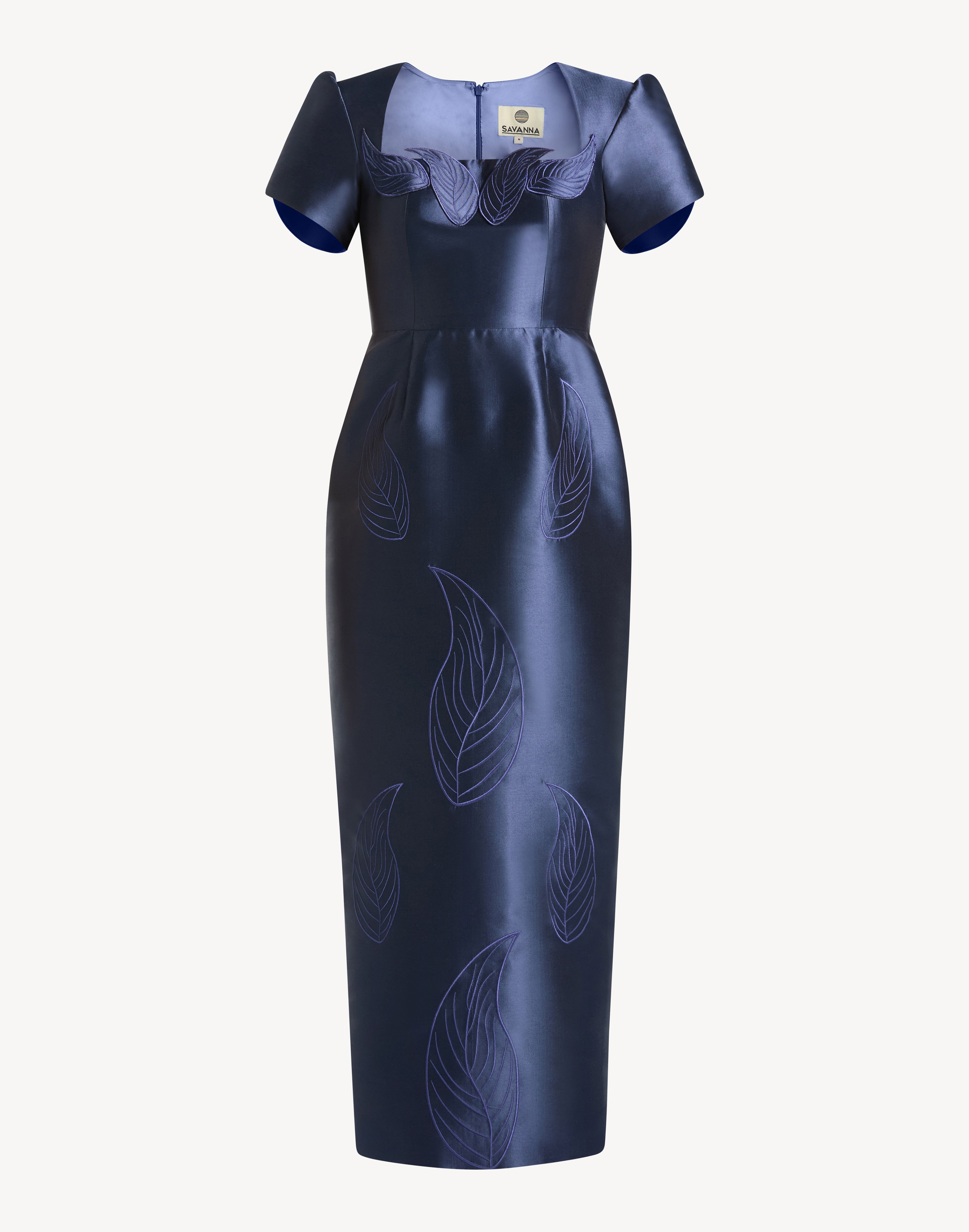 Magnific Leaf Appliqué Dress