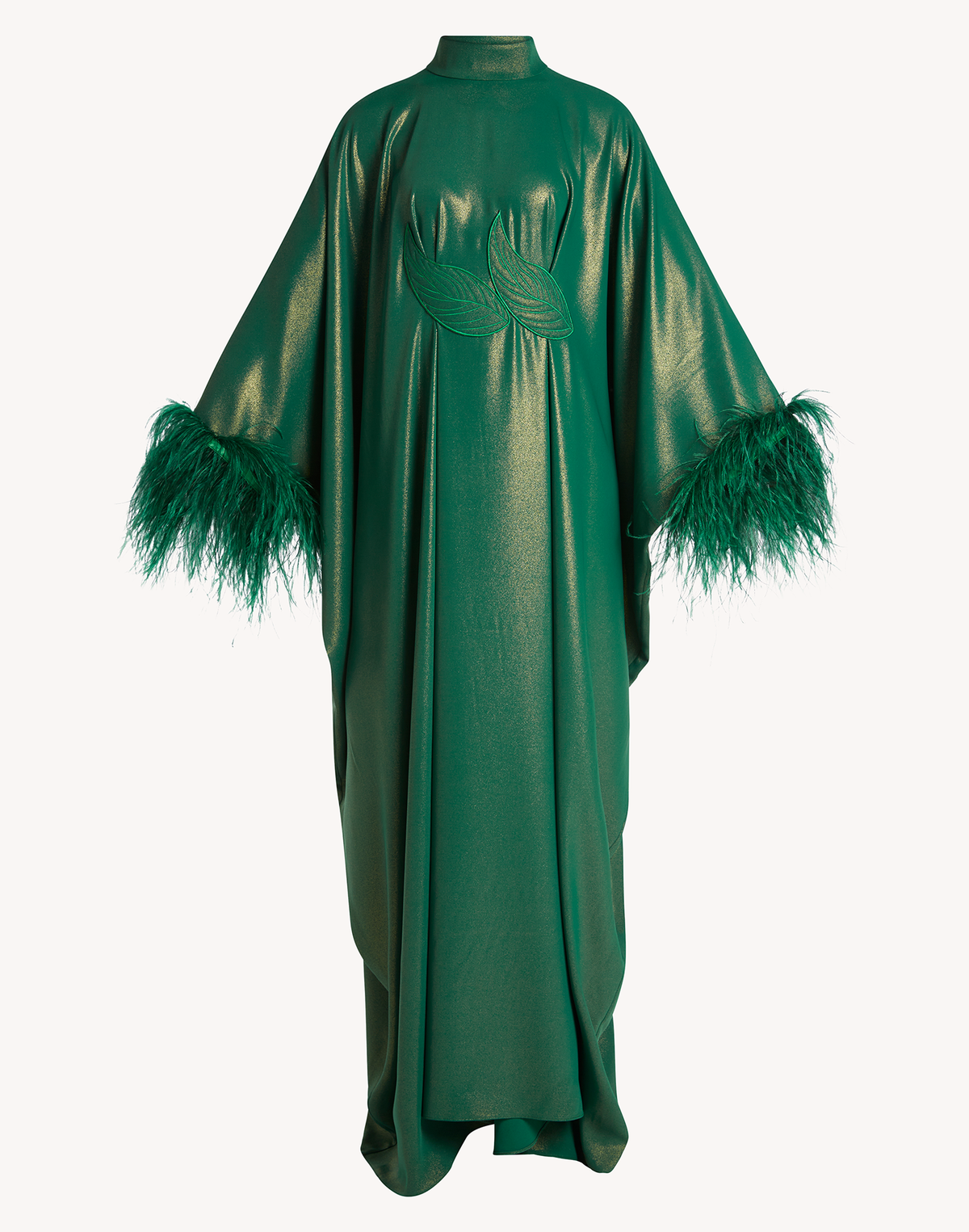 Fatma Feather-Trimmed Kaftan