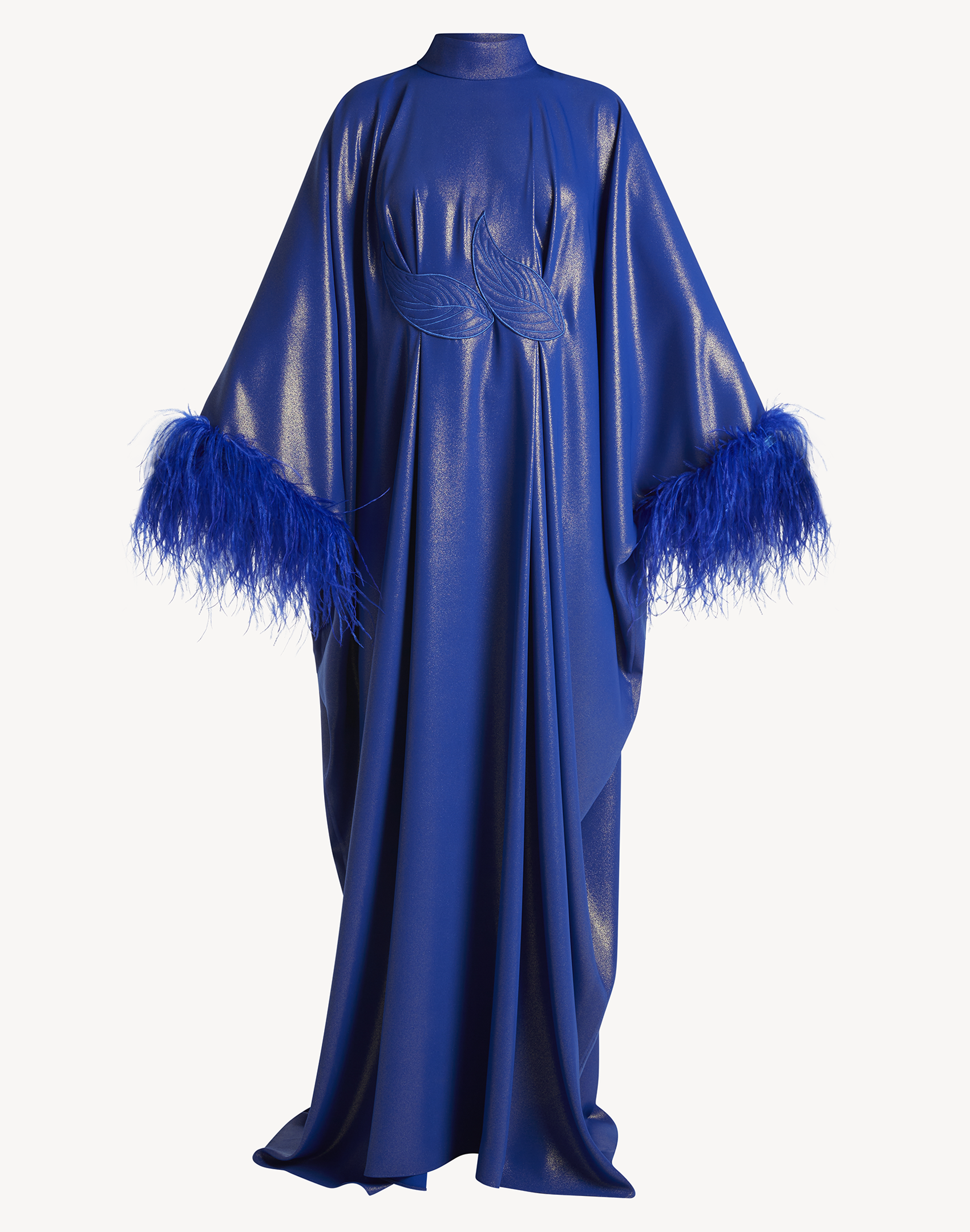 Fatma Feather-Trimmed Kaftan