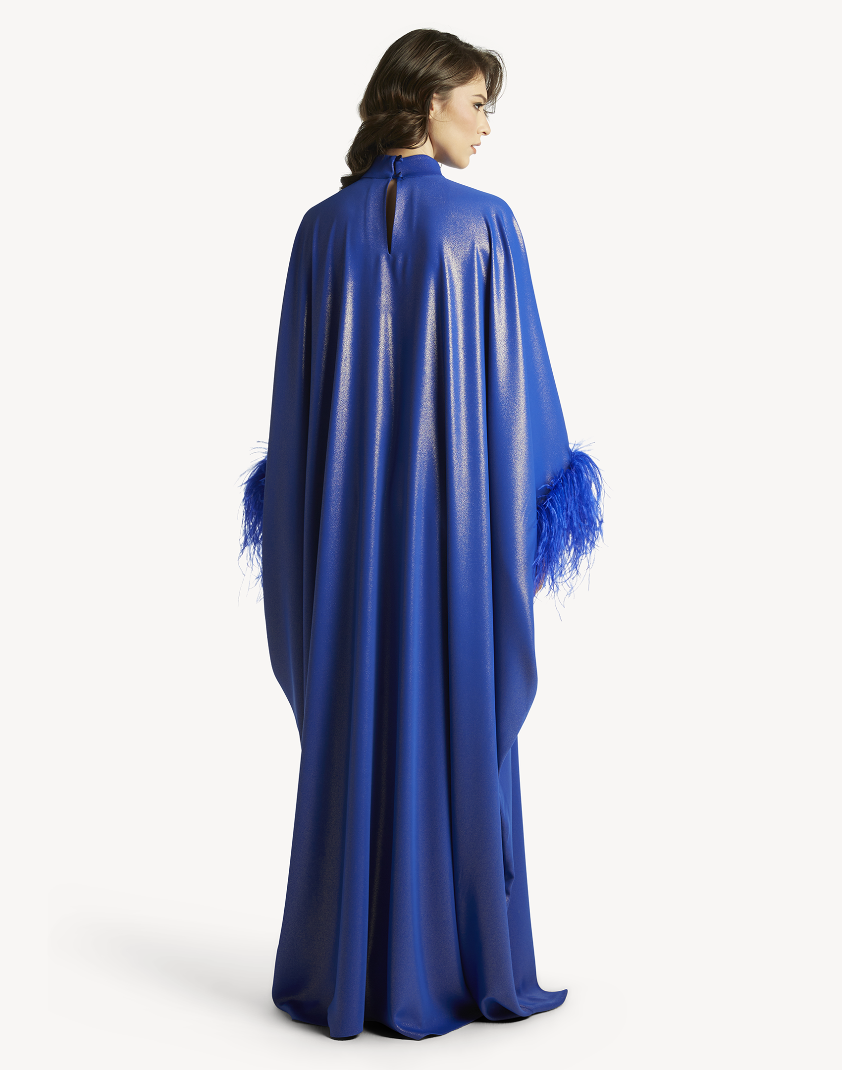 Fatma Feather-Trimmed Kaftan