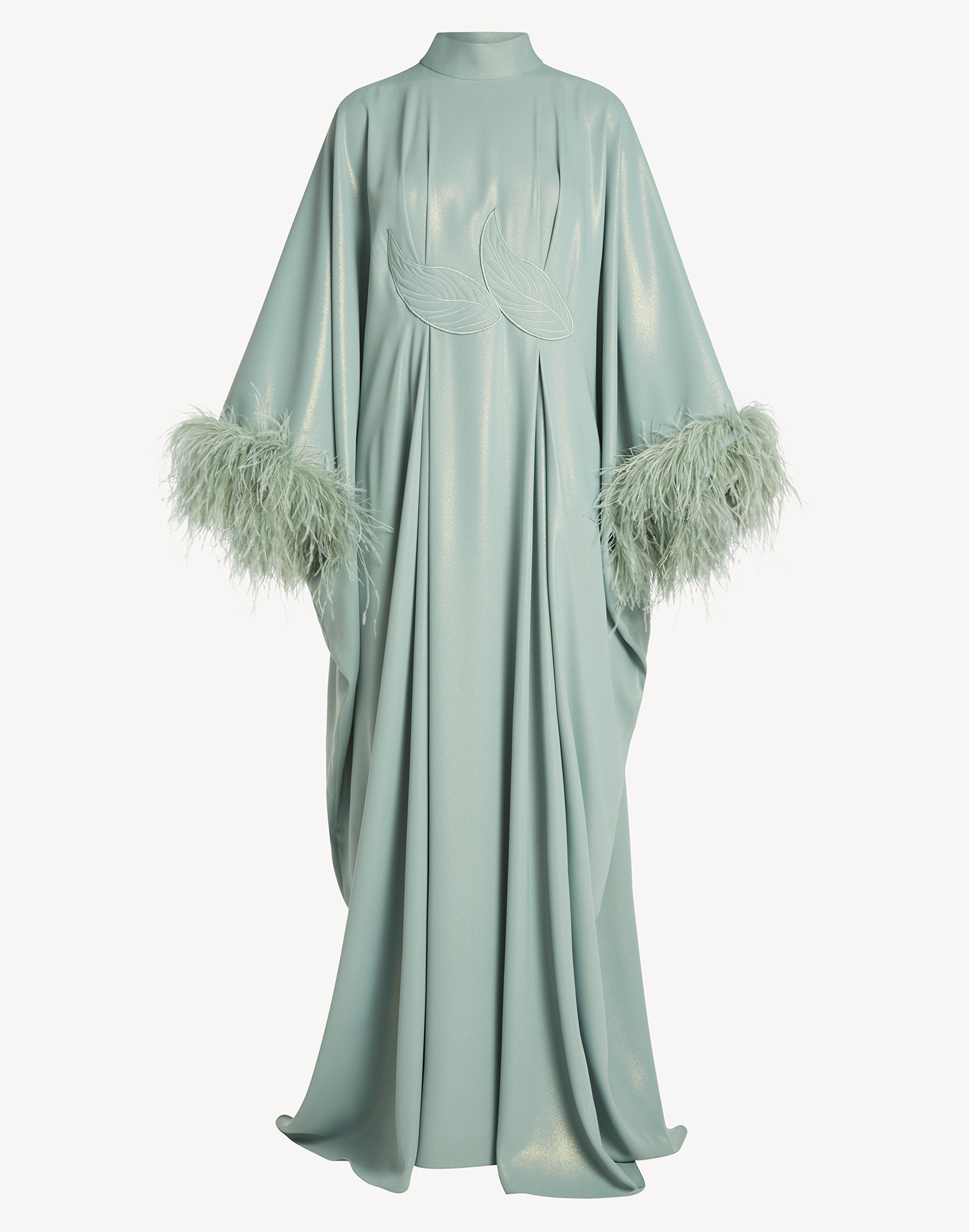 Fatma Feather-Trimmed Kaftan