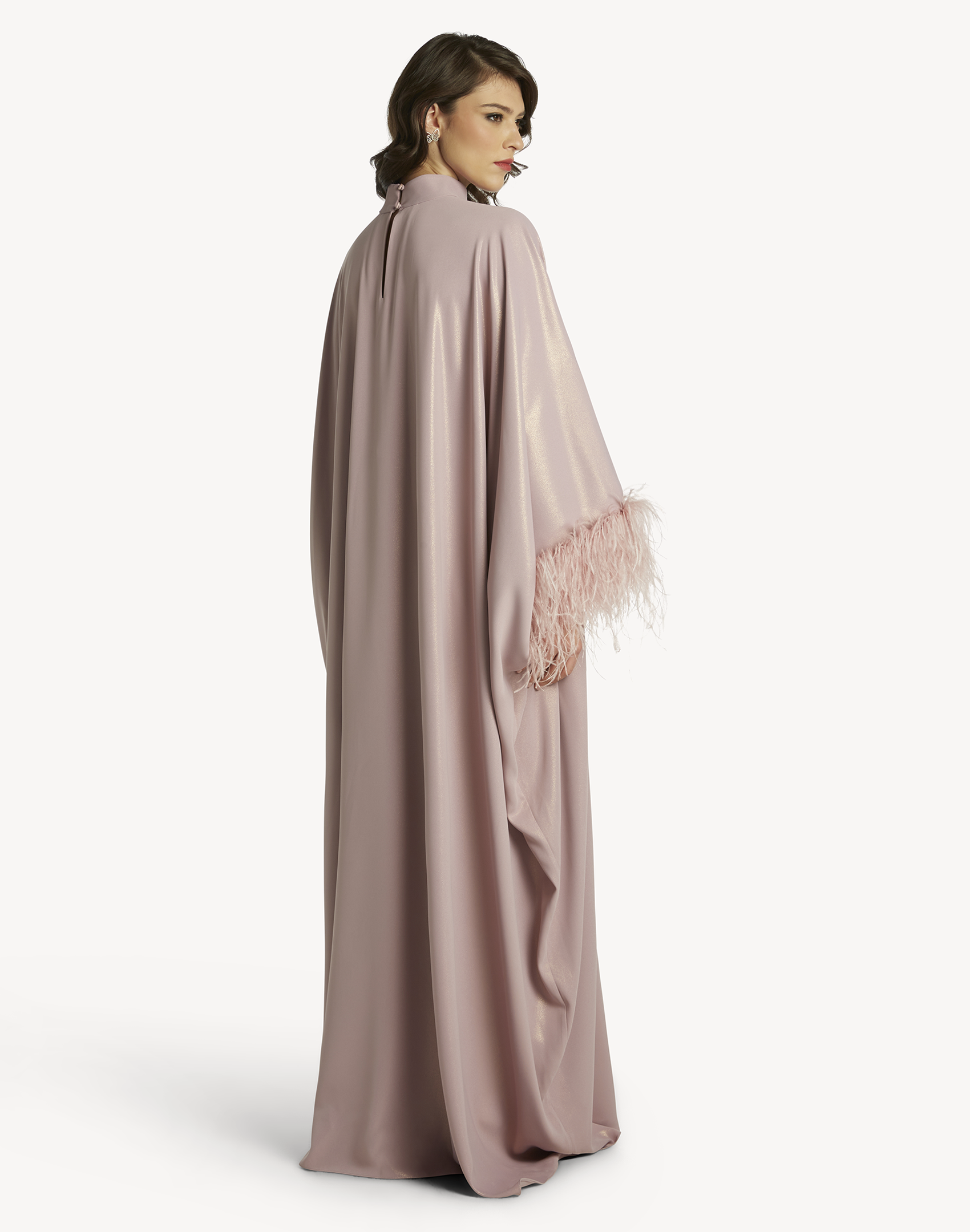 Fatma Feather-Trimmed Kaftan