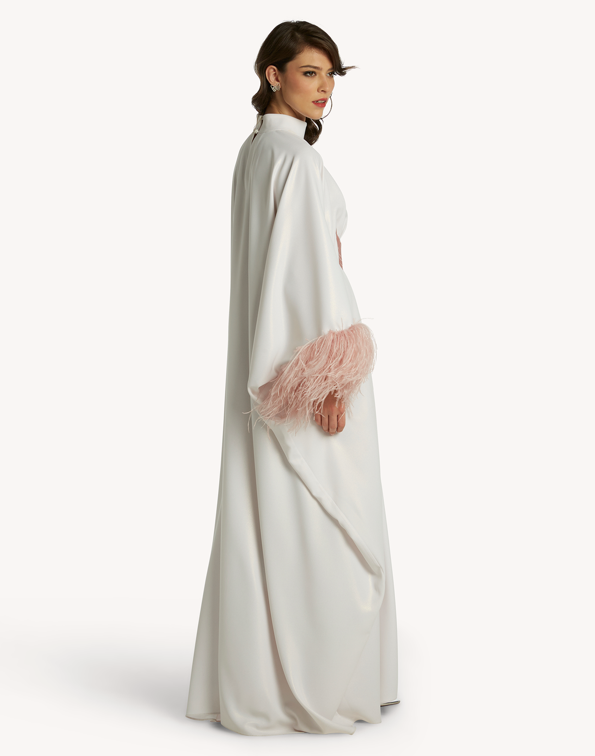 Fatma Feather-Trimmed Kaftan