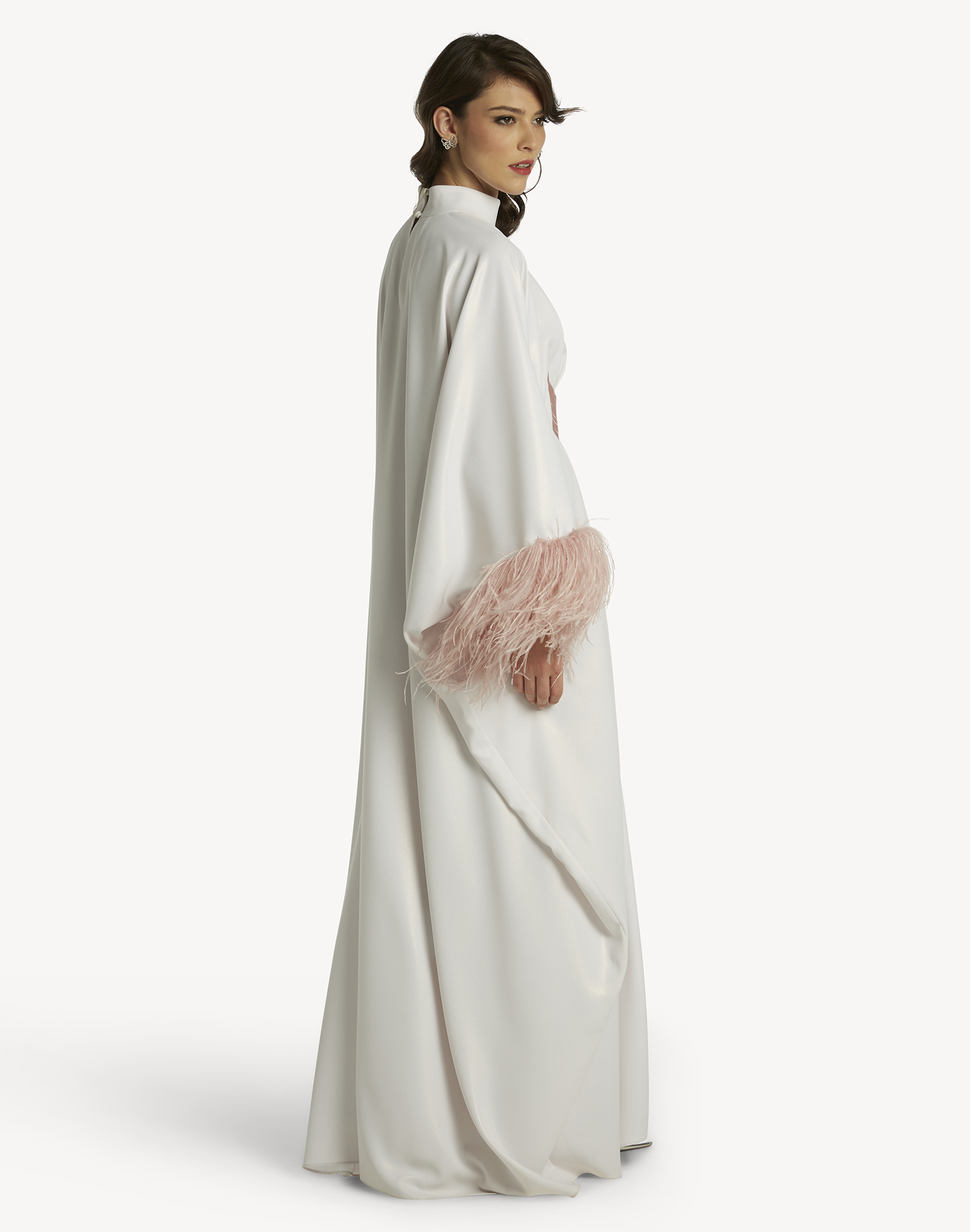 Fatma Feather-Trimmed Kaftan