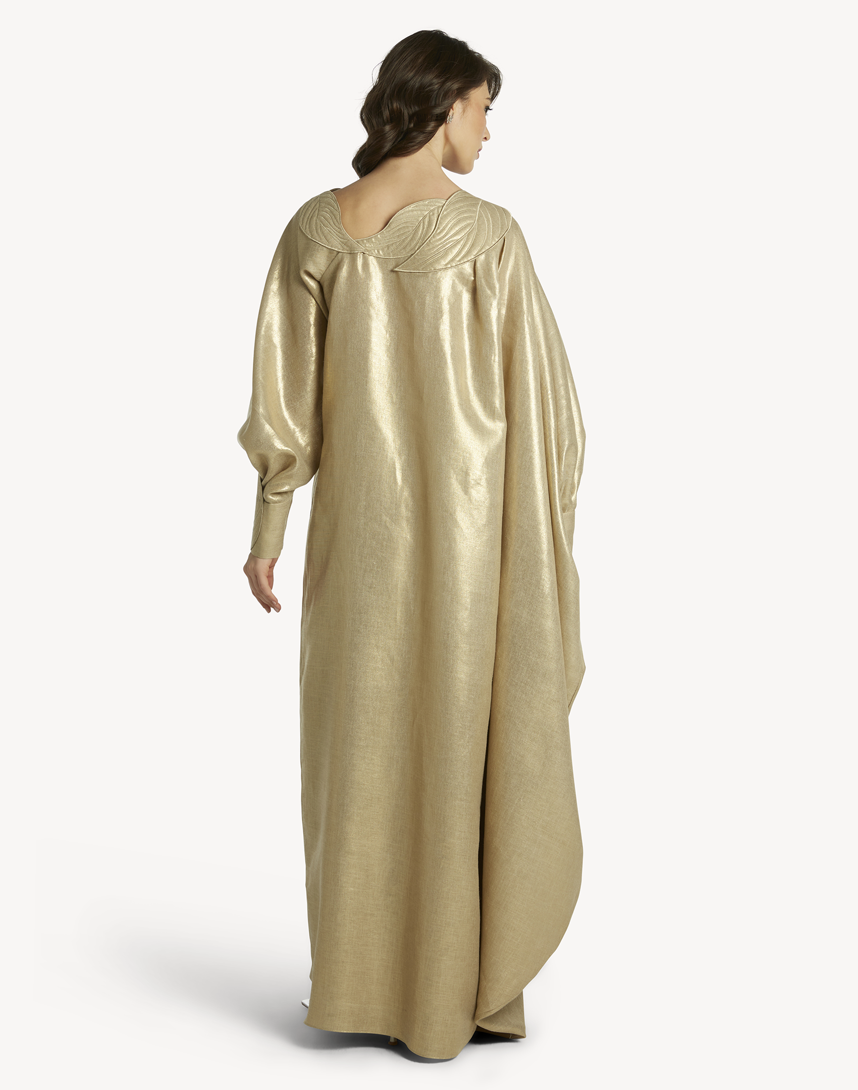 Sofia Leaf Appliqué Kaftan