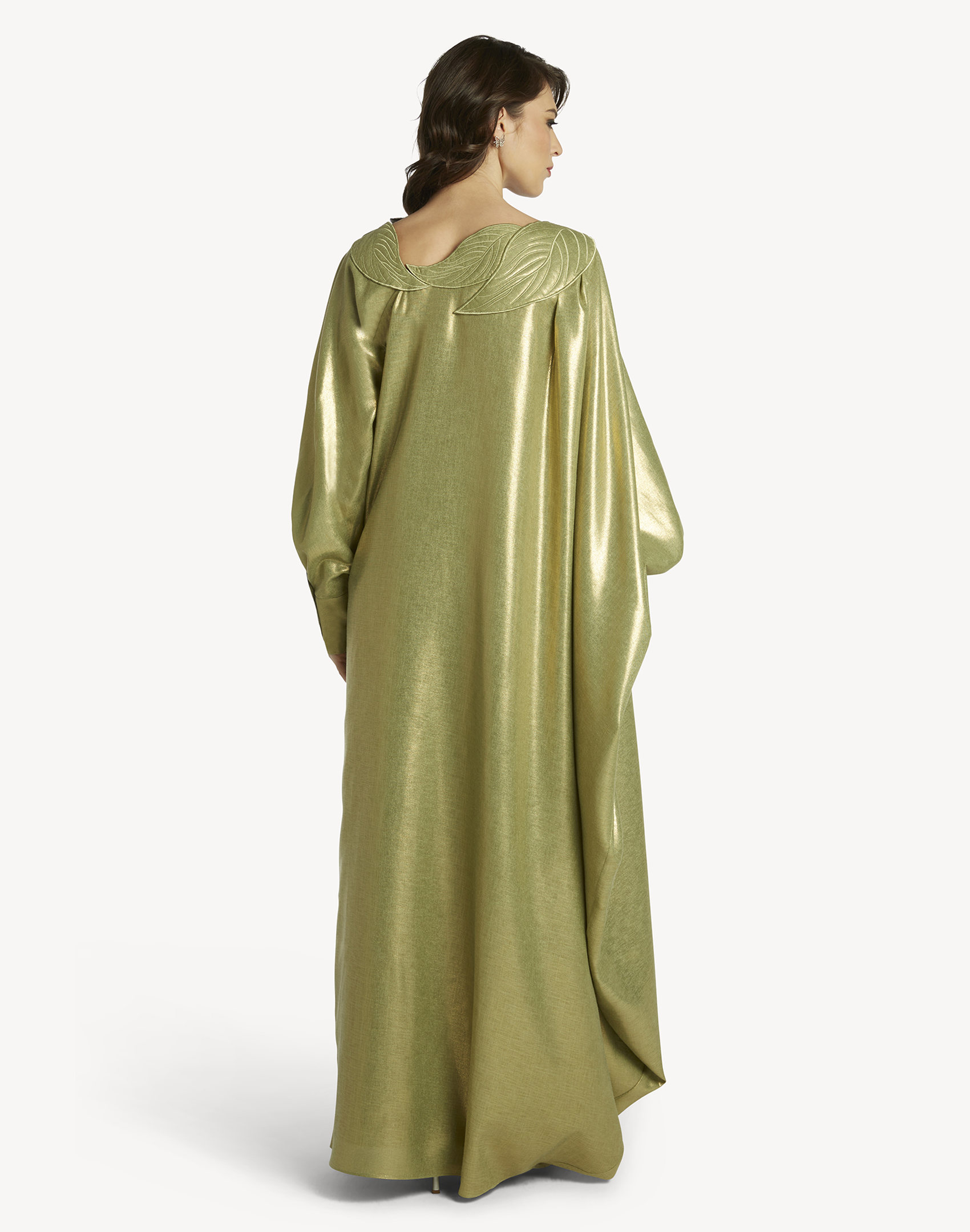 Sofia Leaf Appliqué Kaftan