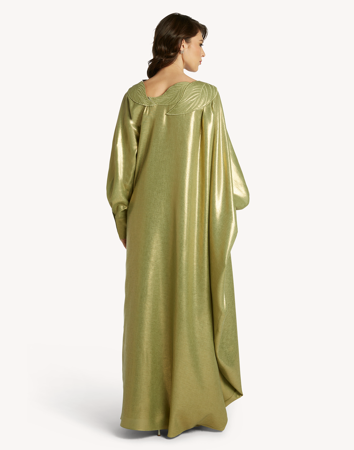 Sofia Leaf Appliqué Kaftan