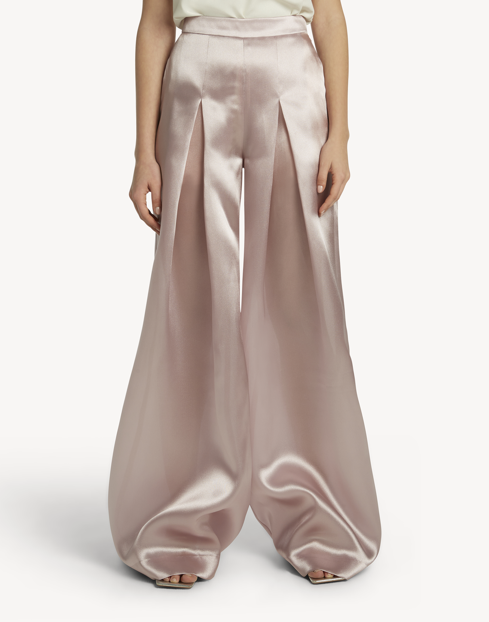 Lea Organza Pleated Trousers