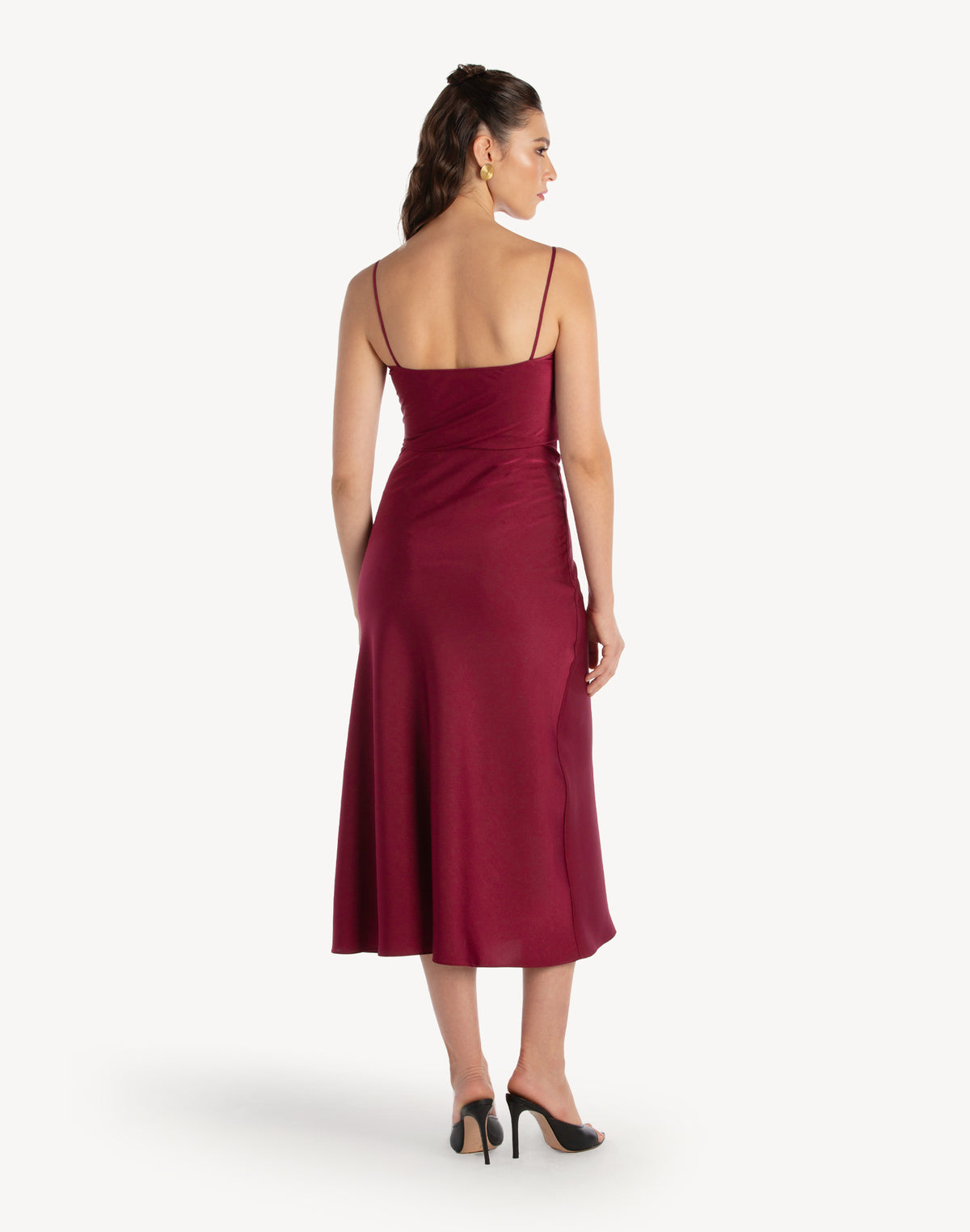 Essential Satin Cowl-Neck Slip Dress