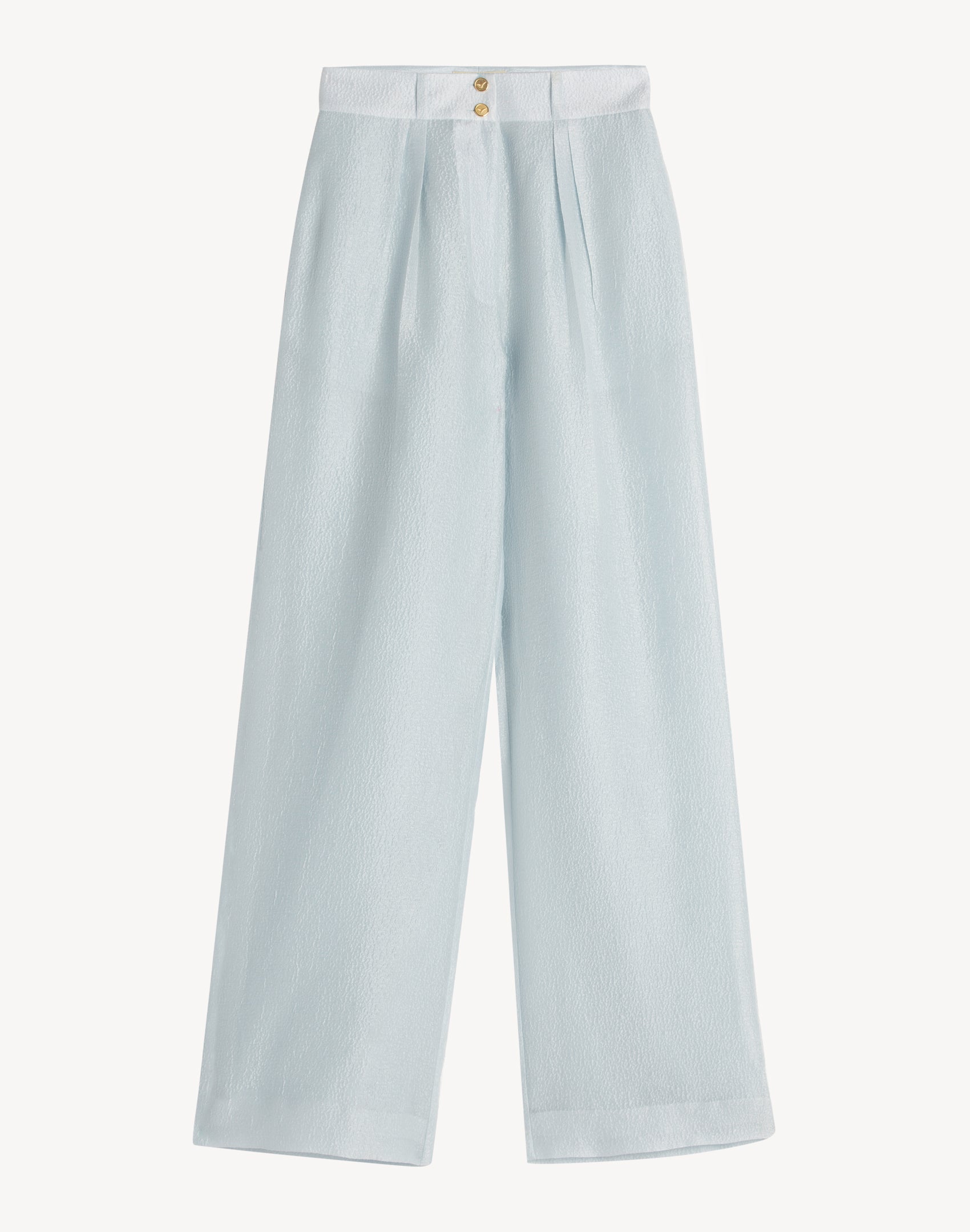 Silk Brocade High-Waisted Trouser