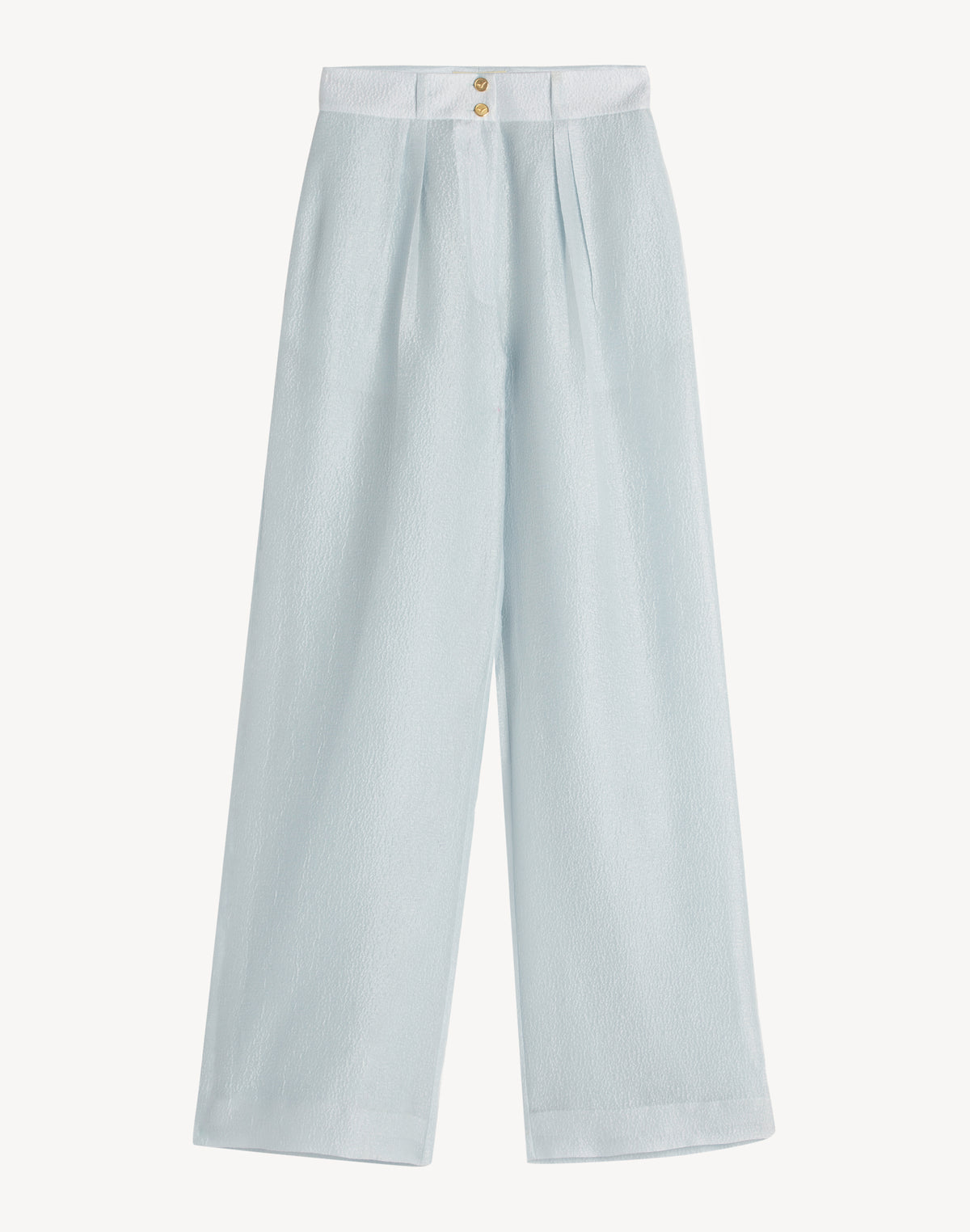 Silk Brocade High Waisted Trousers