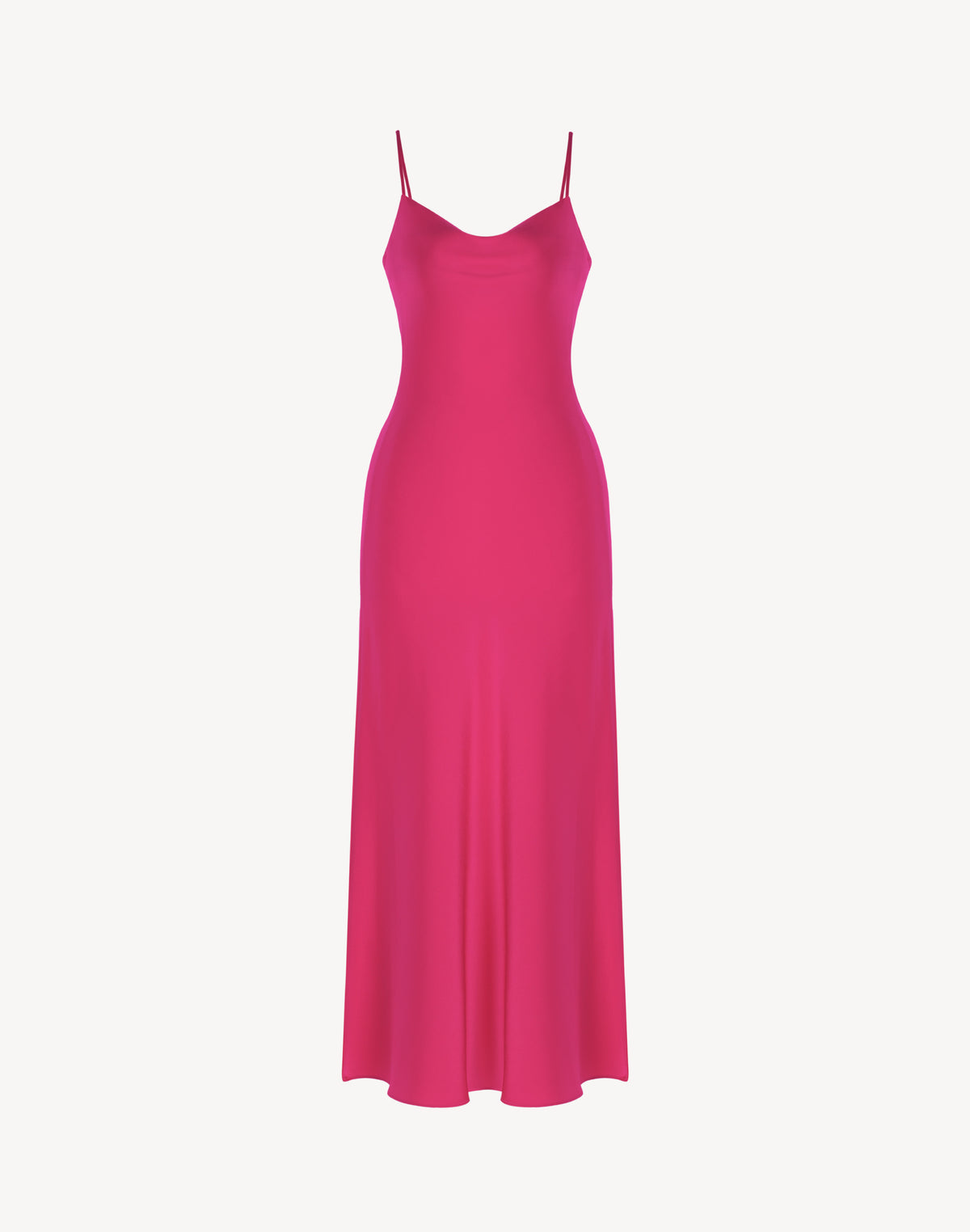 Essential Satin Cowl-Neck Slip Dress