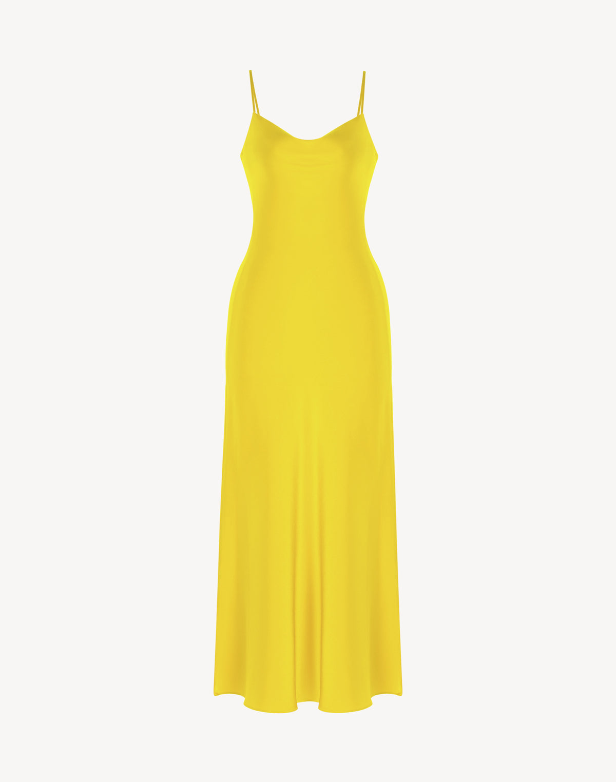 Essential Satin Cowl-Neck Slip Dress