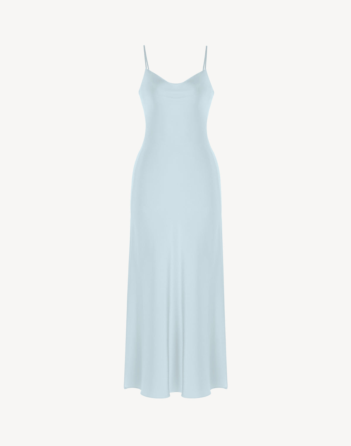 Essential Satin Cowl-Neck Slip Dress
