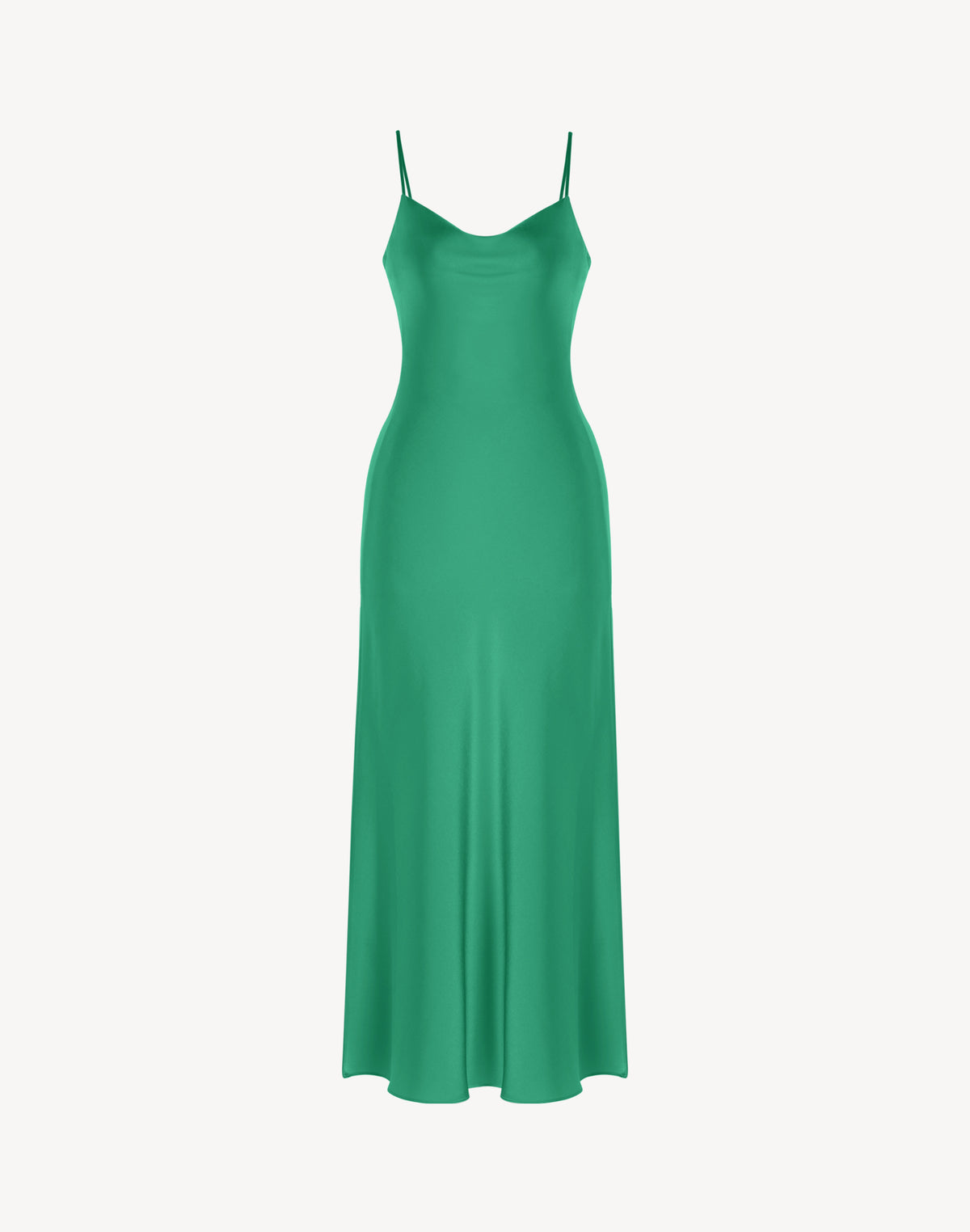 Essential Satin Cowl-Neck Slip Dress