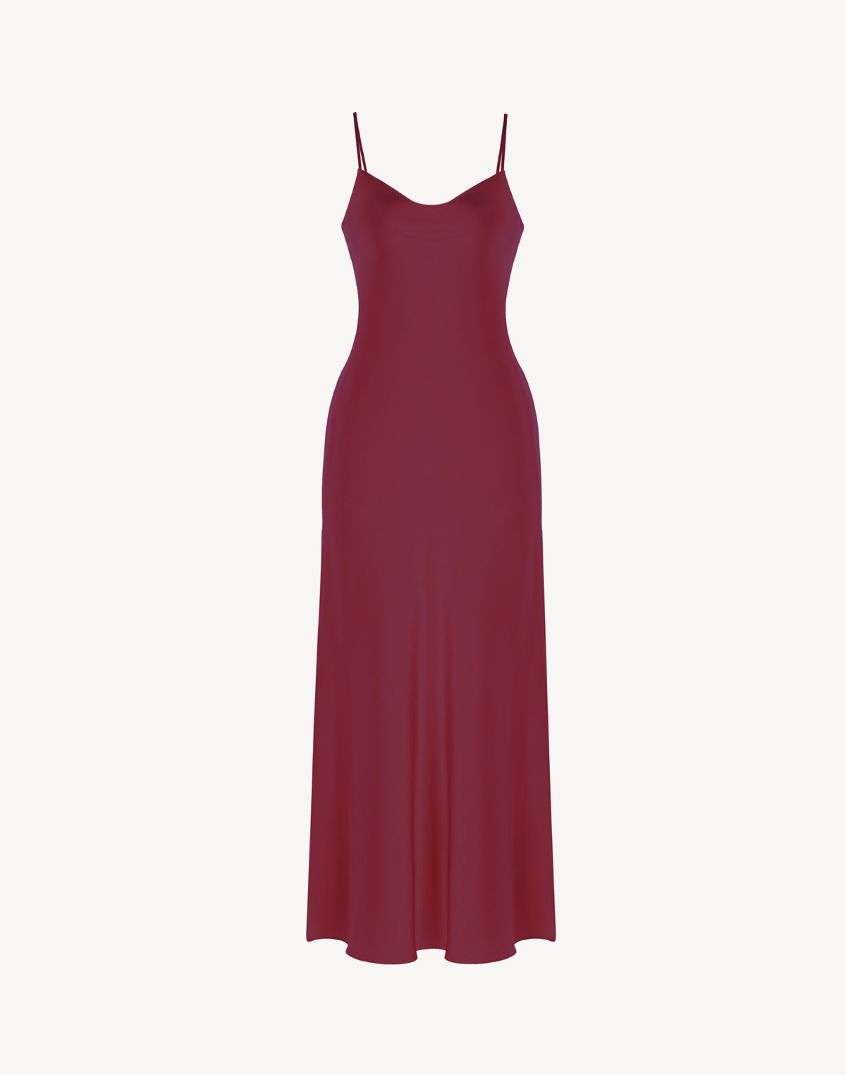 Essential Satin Cowl-Neck Slip Dress