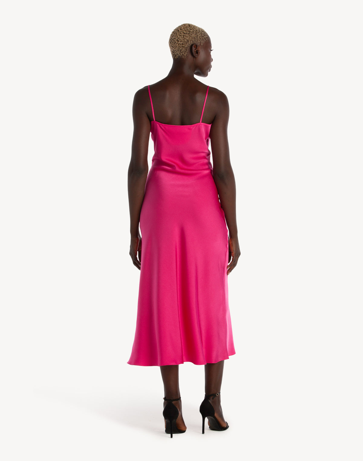 Essential Satin Cowl-Neck Slip Dress