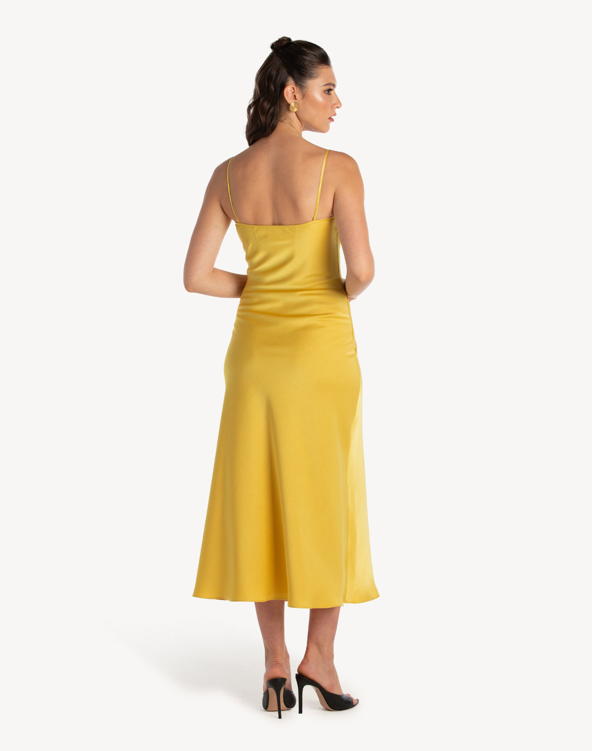 Essential Satin Cowl-Neck Slip Dress