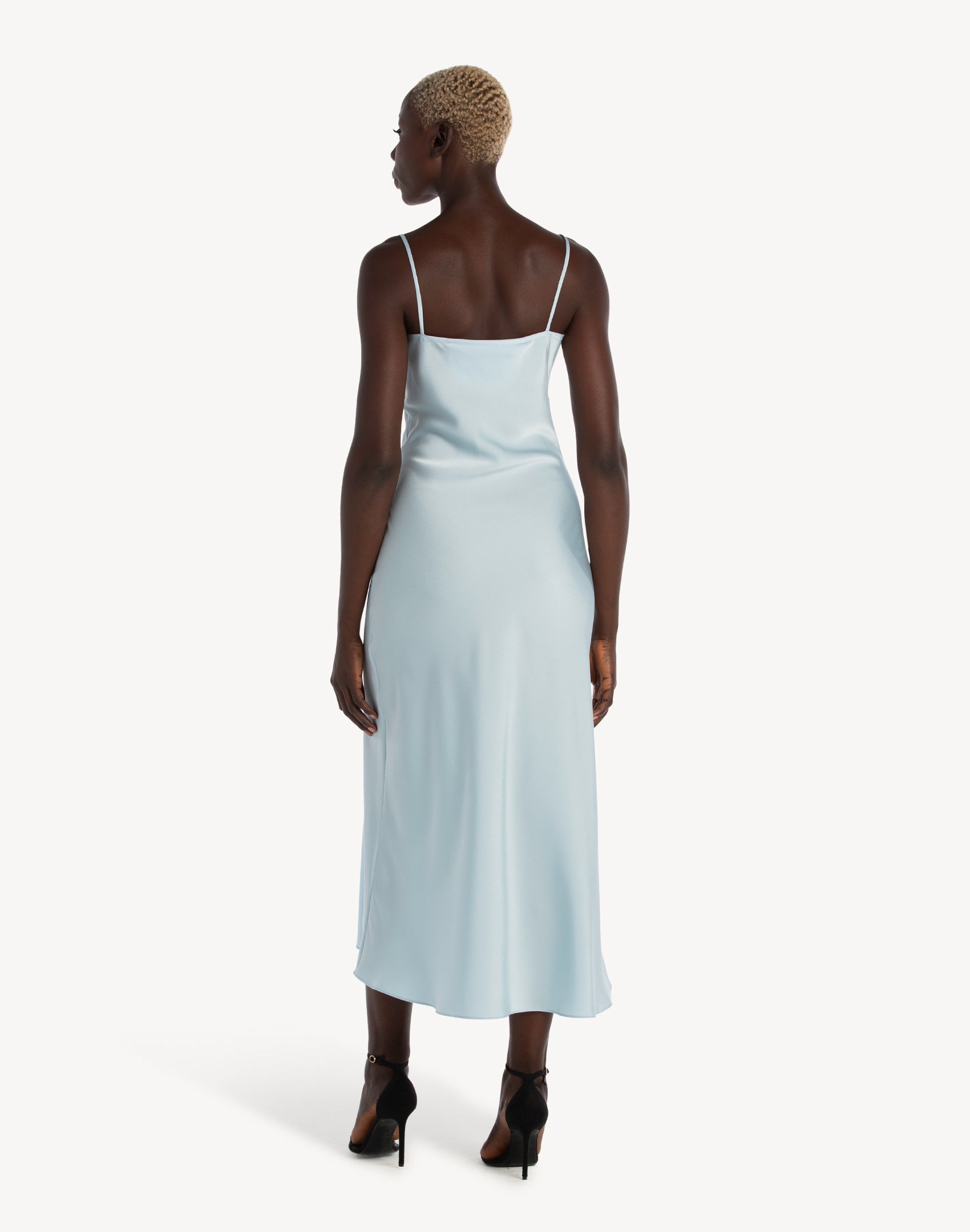 Essential Satin Cowl-Neck Slip Dress