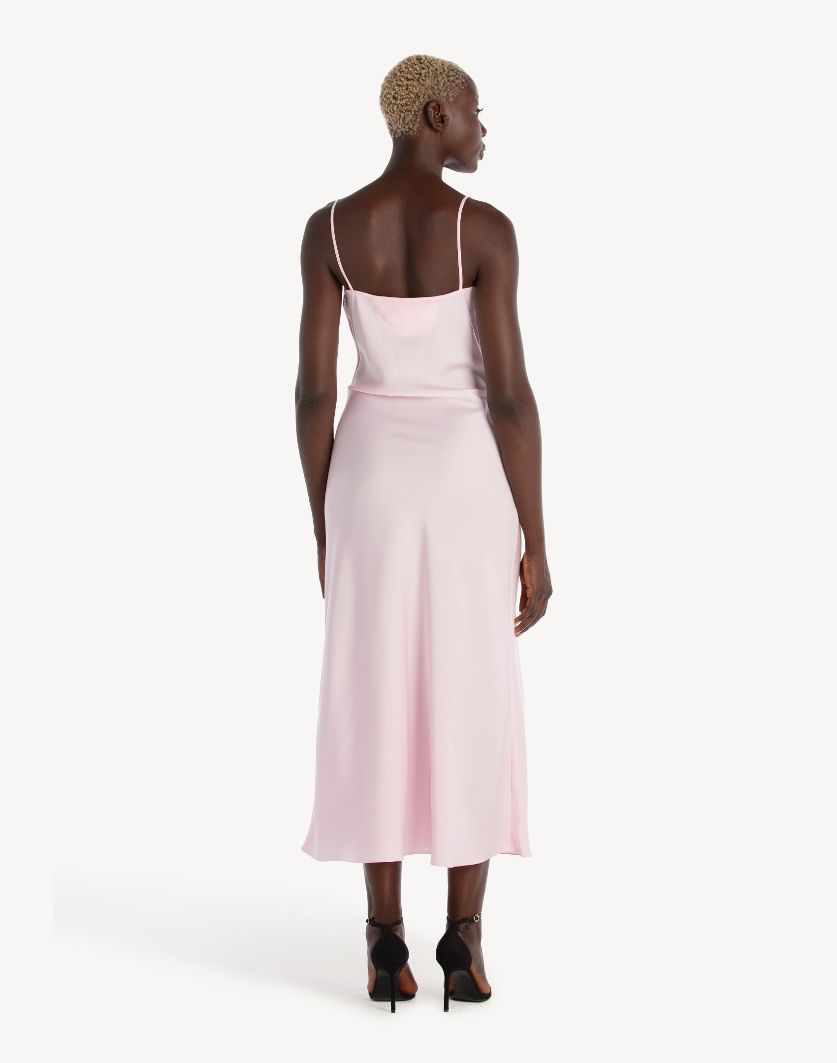 Essential Satin Cowl-Neck Slip Dress