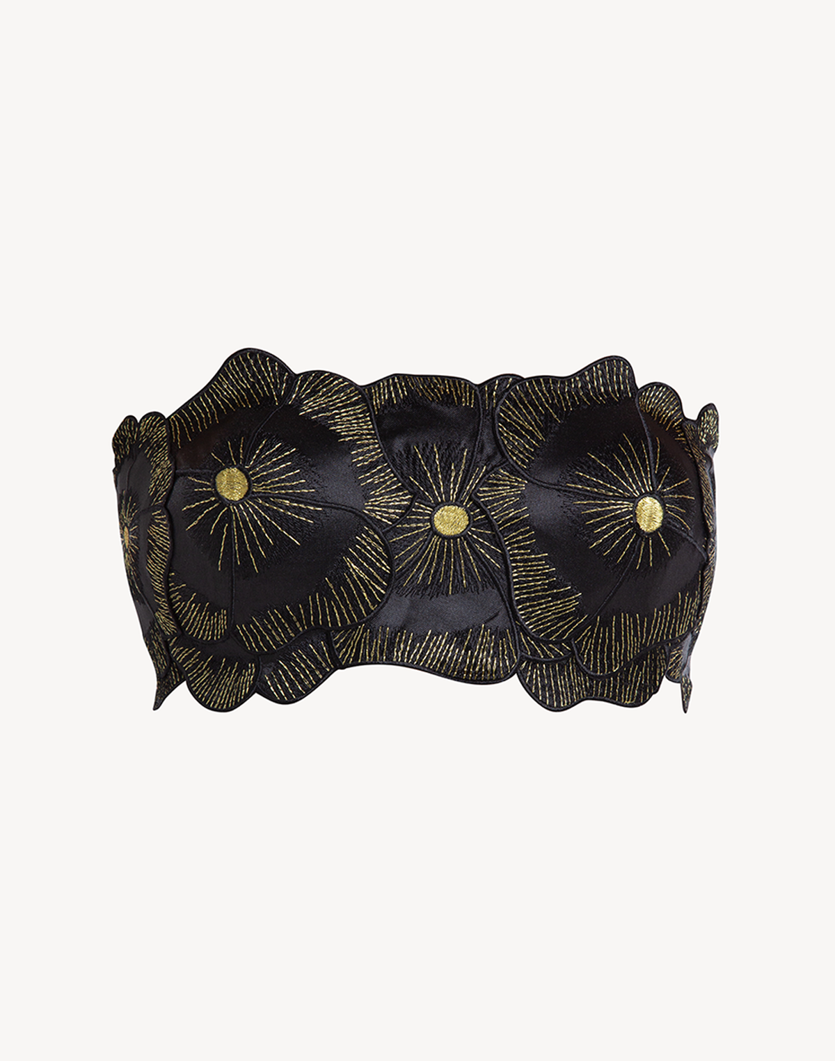 Mikado Floral Applique Corset Top