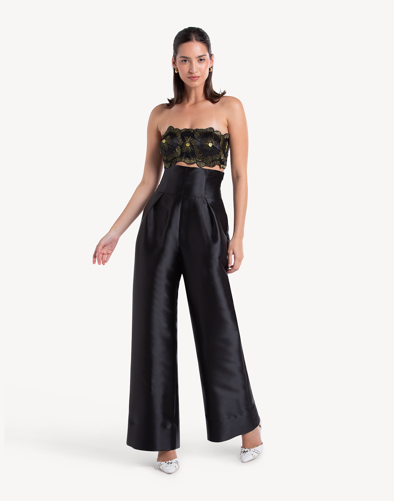 Meraki Floral Applique Corset Top