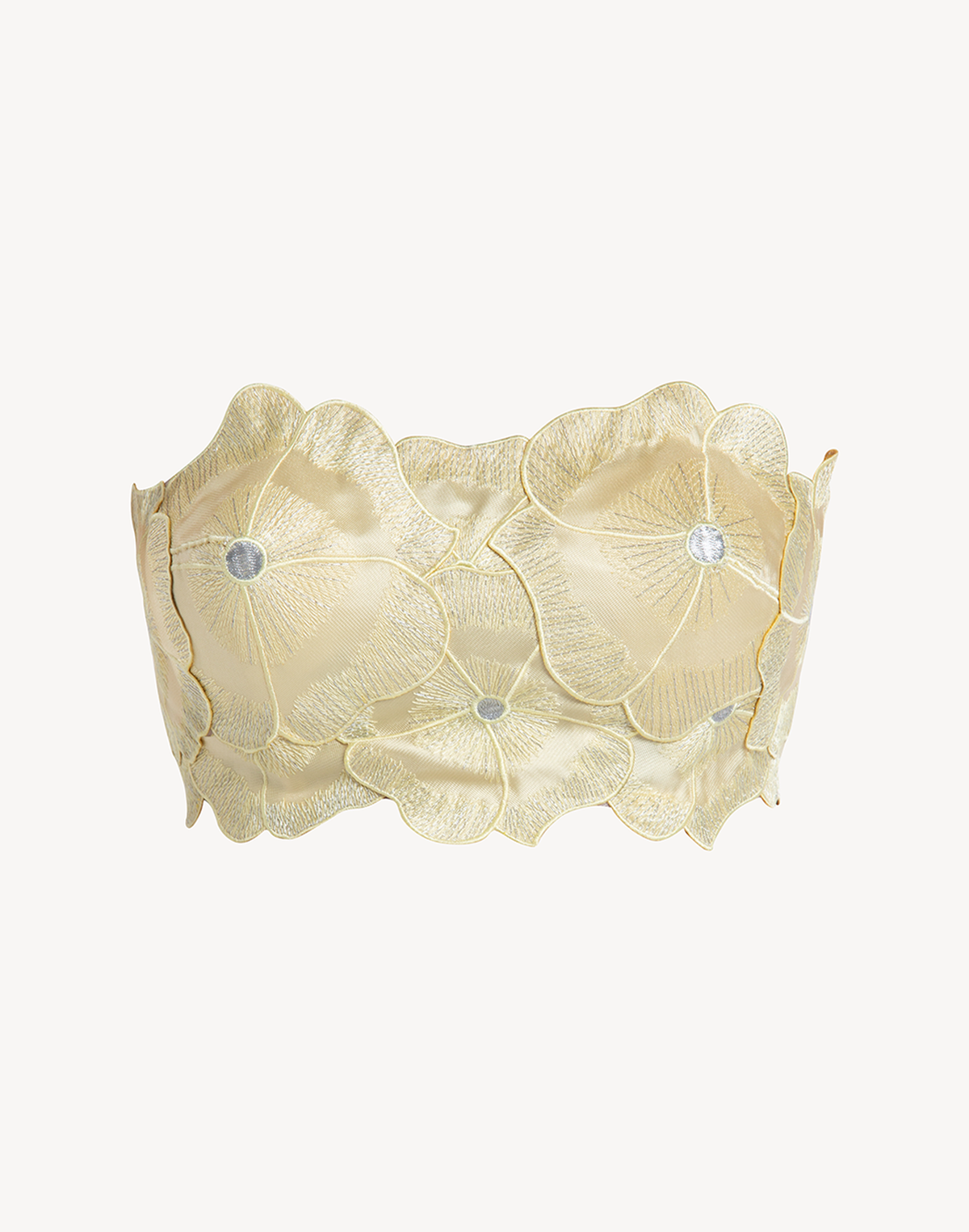 Mikado Floral Applique Corset Top