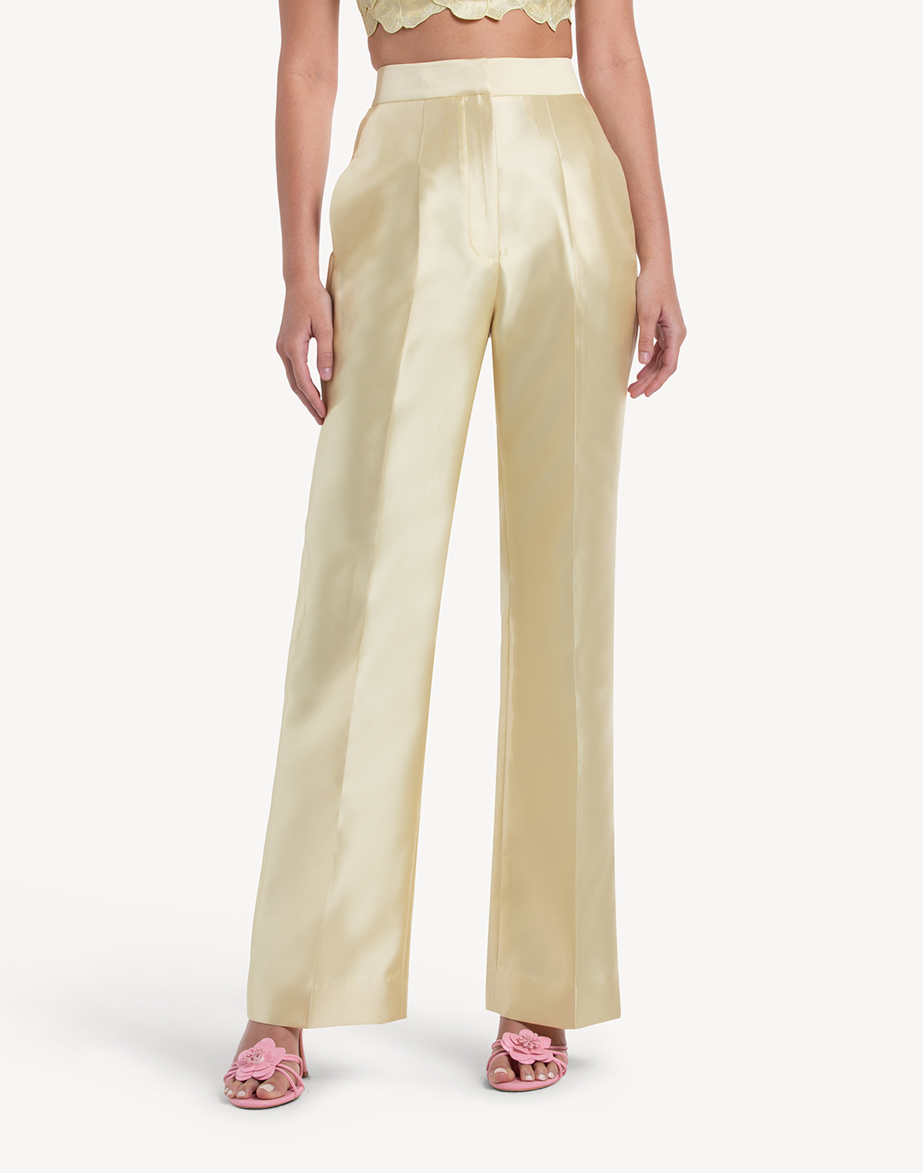 Mikado High Waisted Trousers
