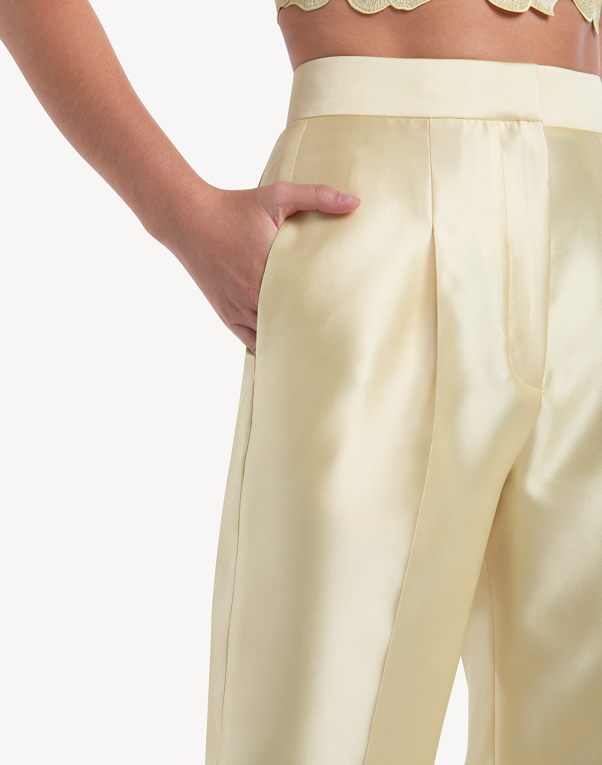 Mikado High Waisted Trousers