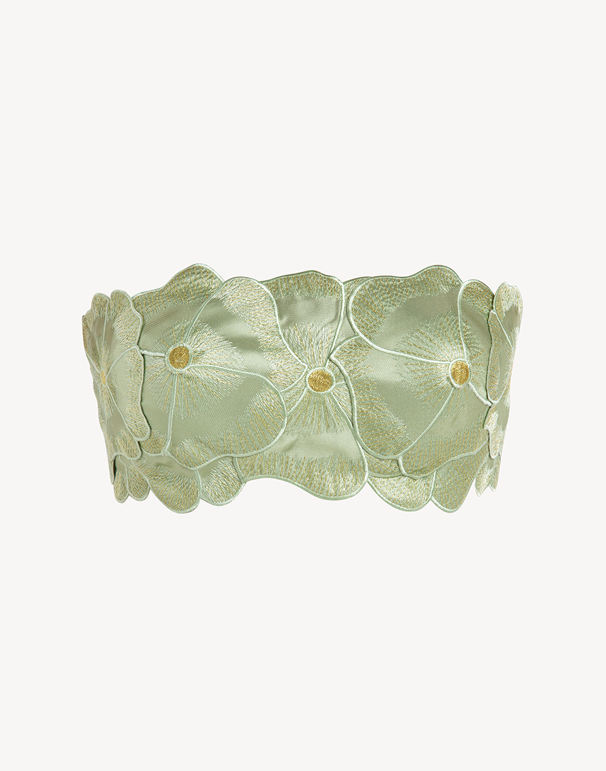 Mikado Floral Applique Corset Top