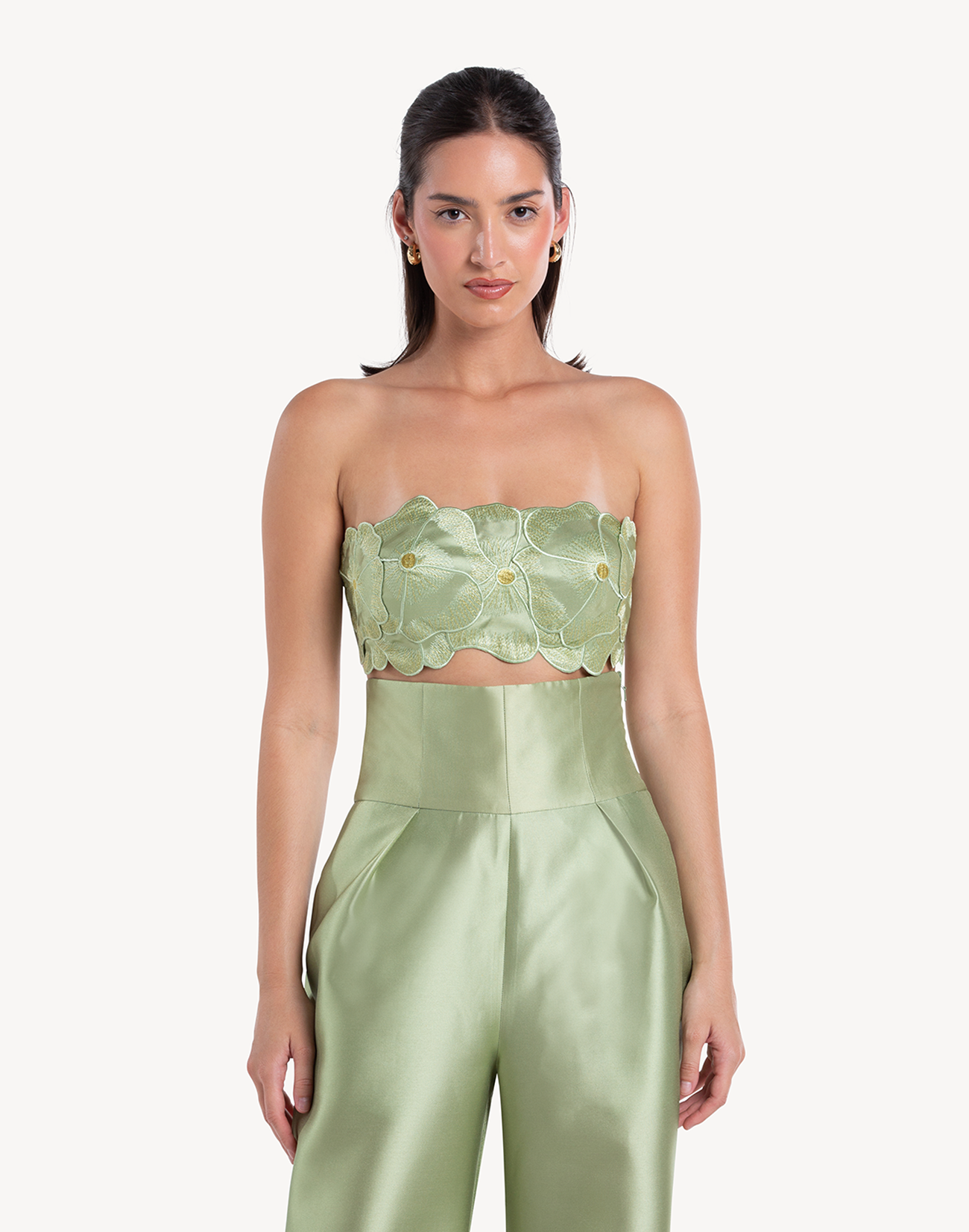Meraki Floral Applique Corset Top