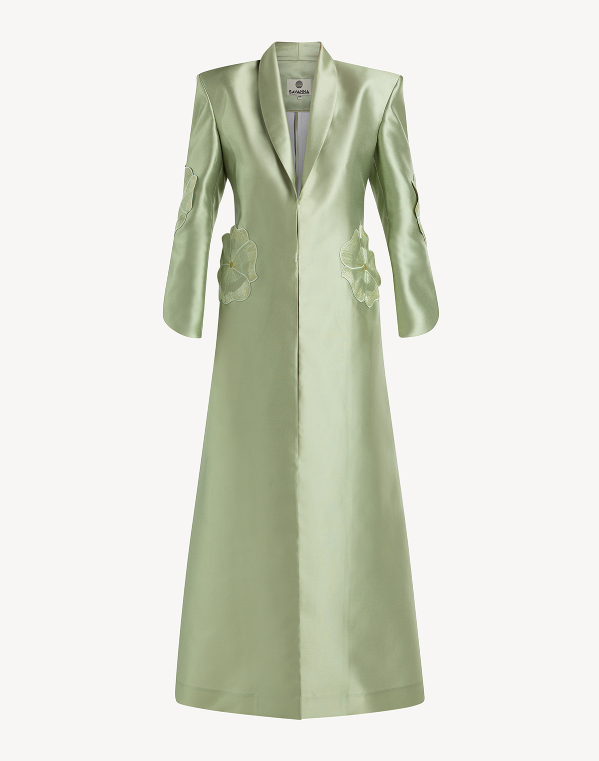Regal Floral Applique Coat