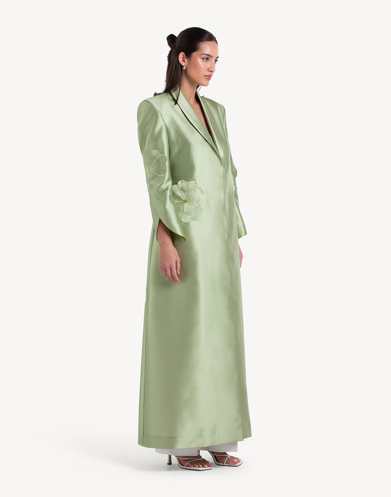 Regal Floral Applique Coat