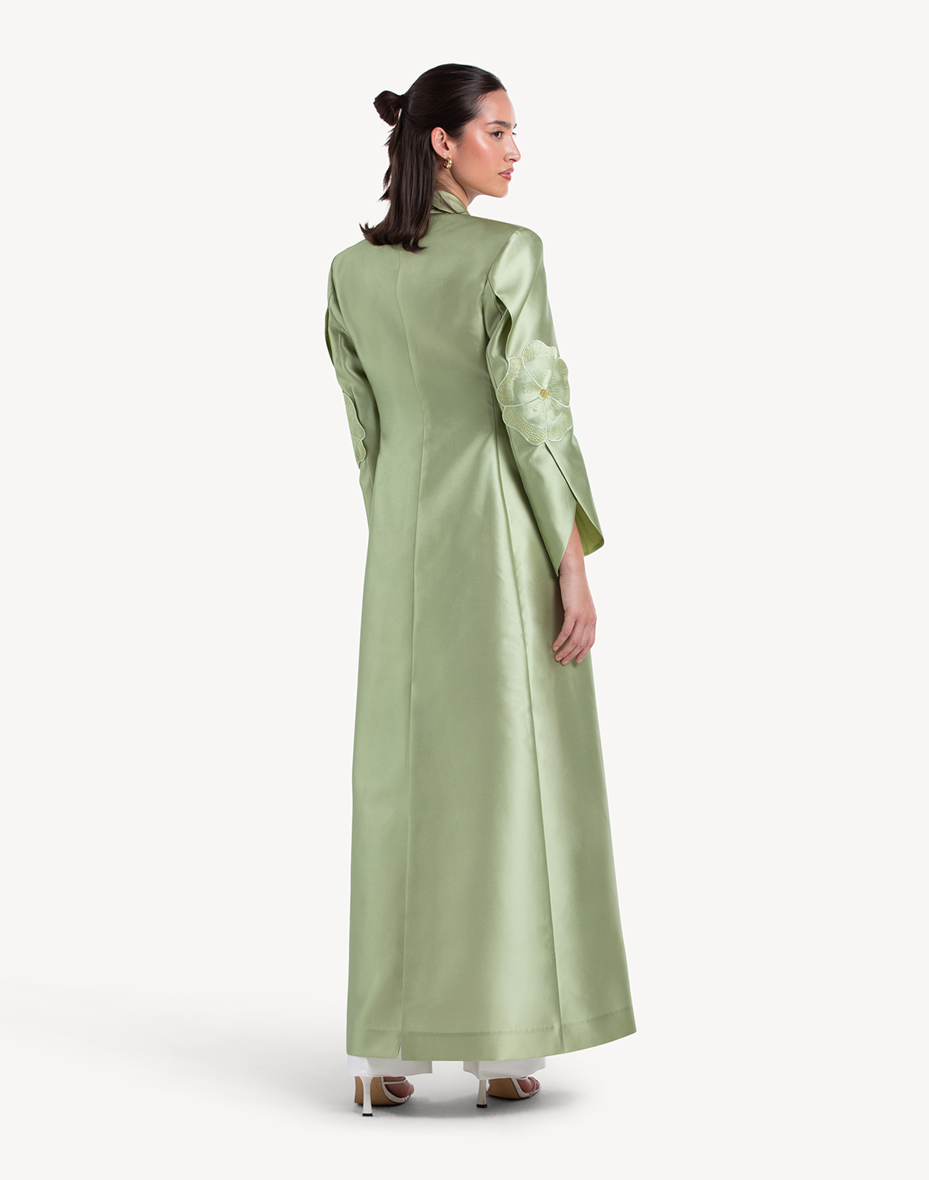 Regal Floral Applique Coat