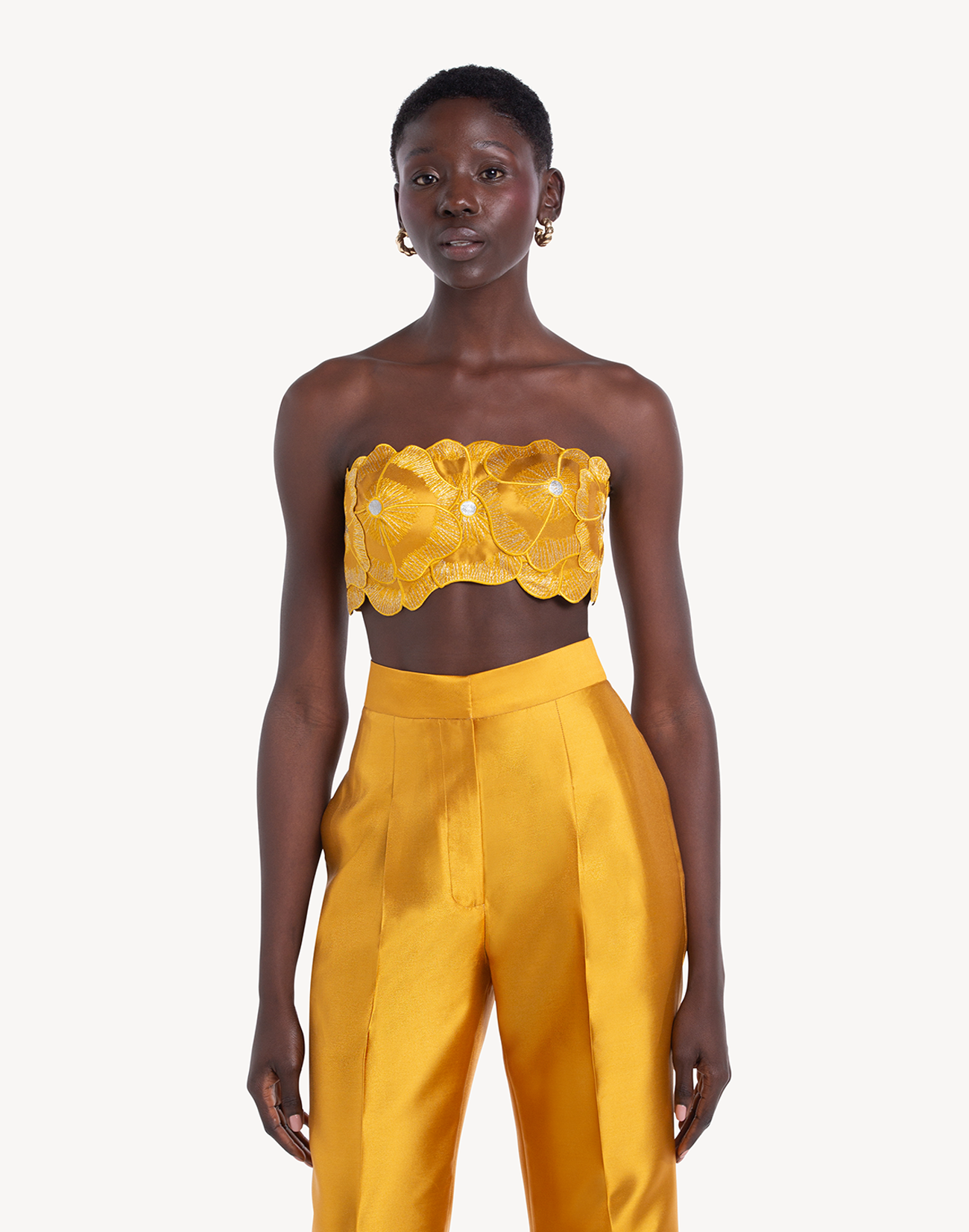 Meraki Floral Applique Corset Top