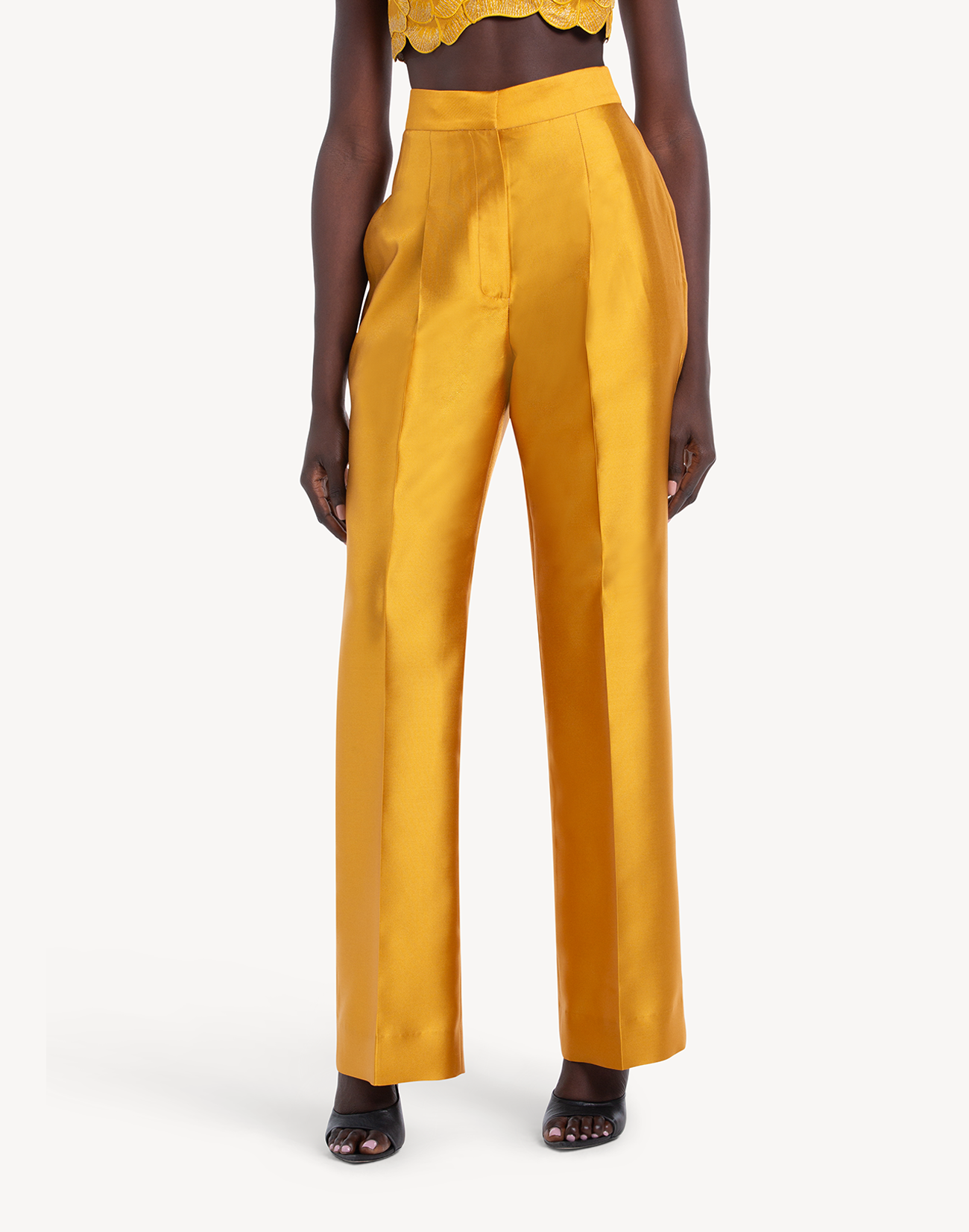 Mikado High Waisted Trousers