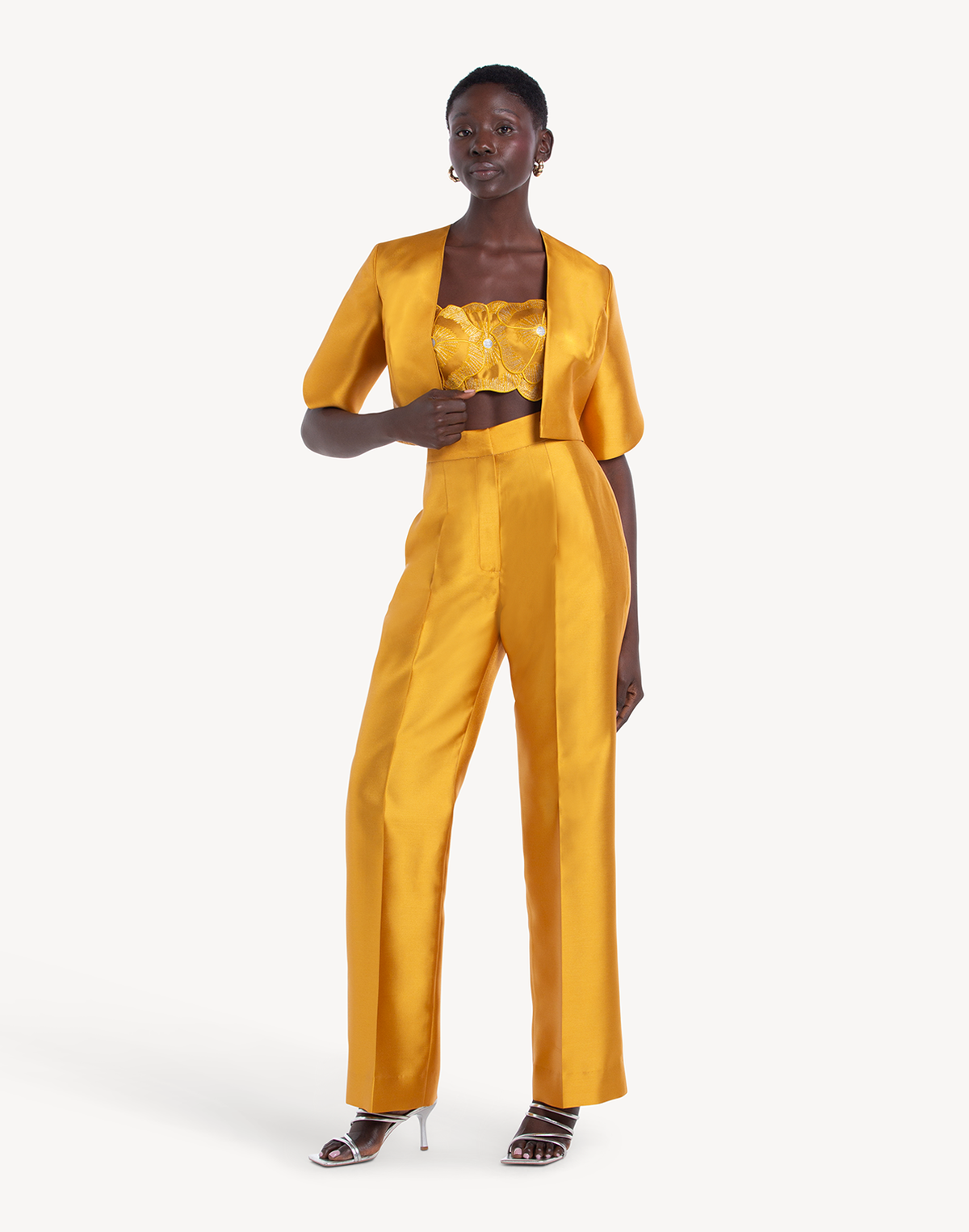 Mikado High Waisted Trousers