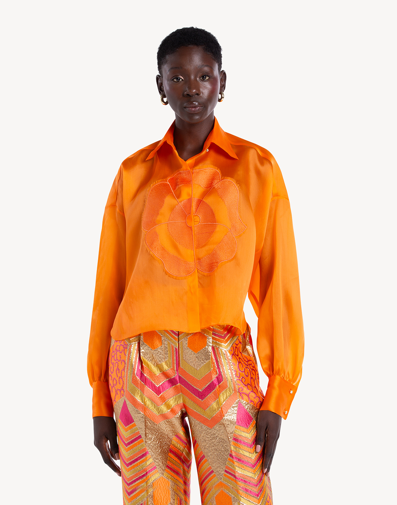 Organza Floral Summer Shirt