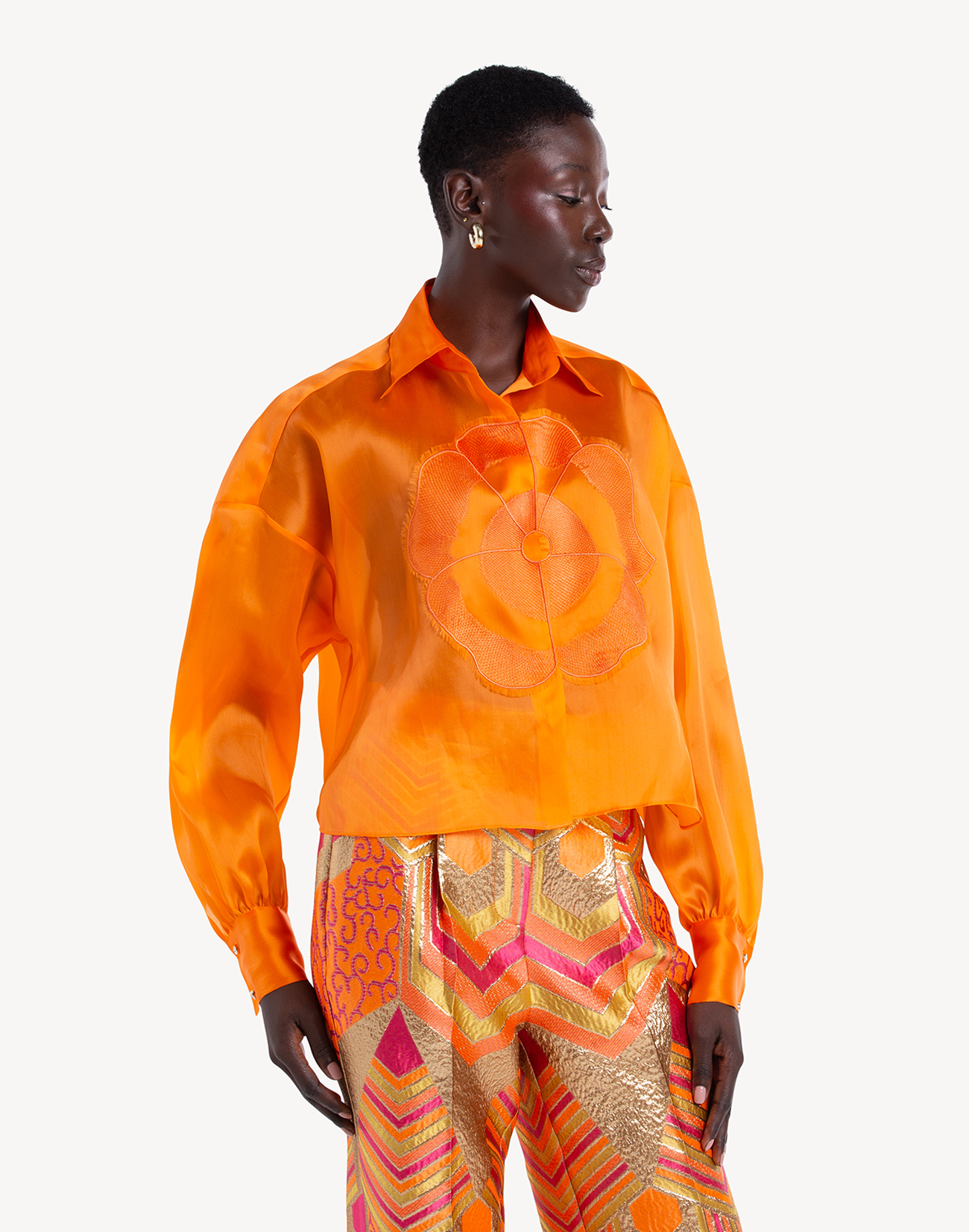 Organza Floral Summer Shirt