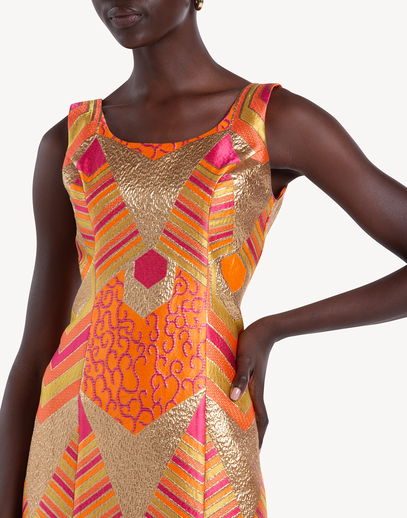 Nermin Brocade Dress