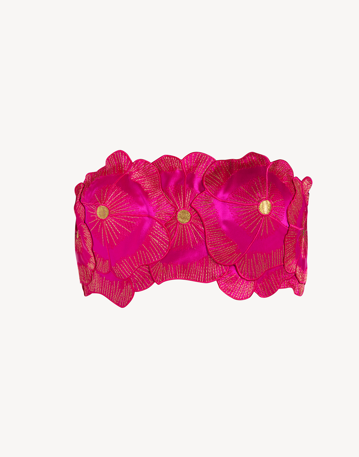 Mikado Floral Applique Corset Top