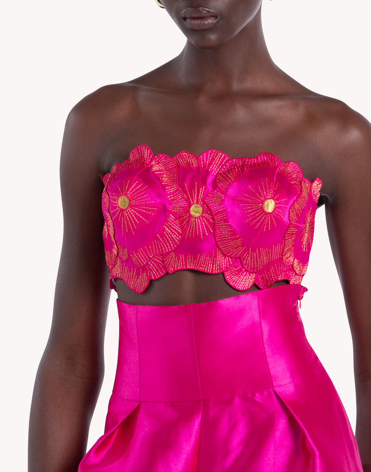 Meraki Floral Applique Corset Top