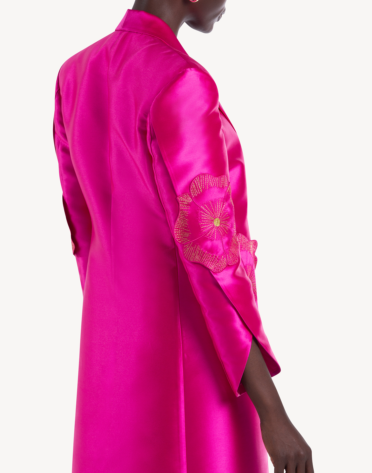 Regal Floral Applique Coat