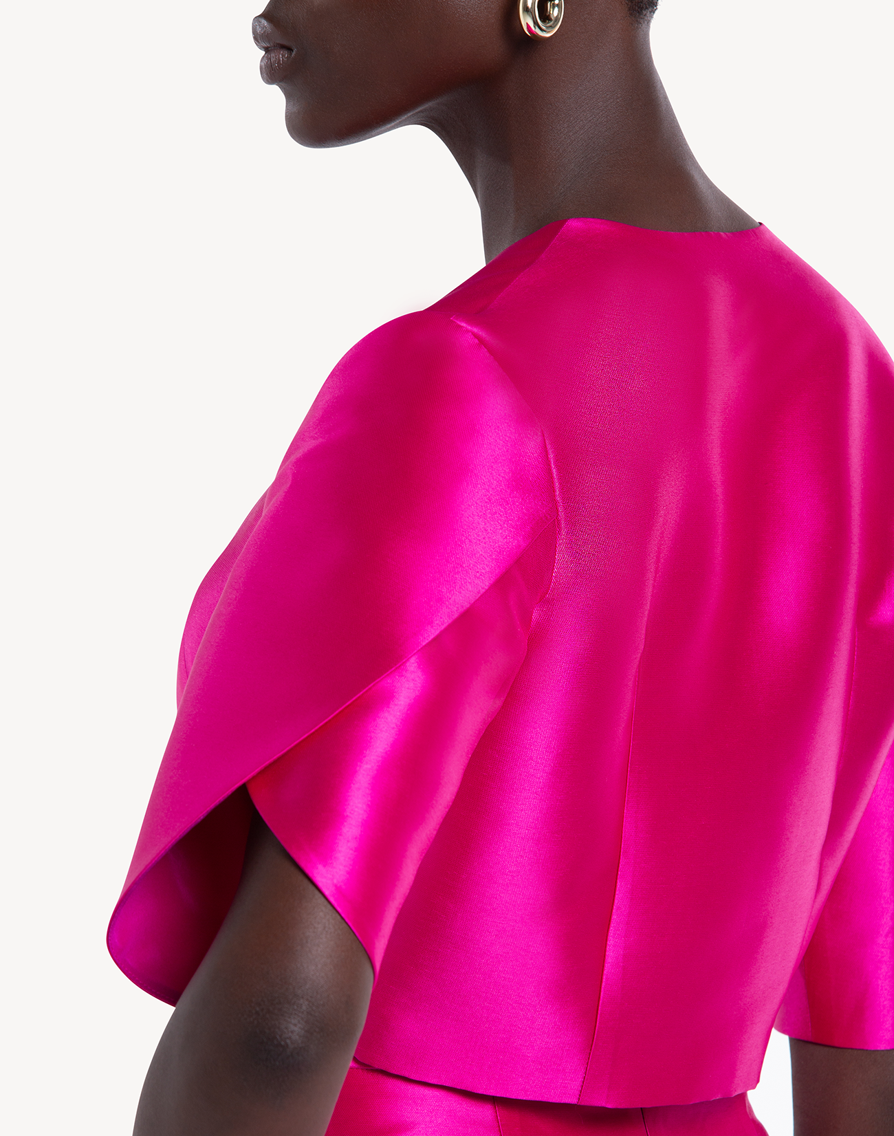 Ivy Wrapped Sleeve Cropped Jacket