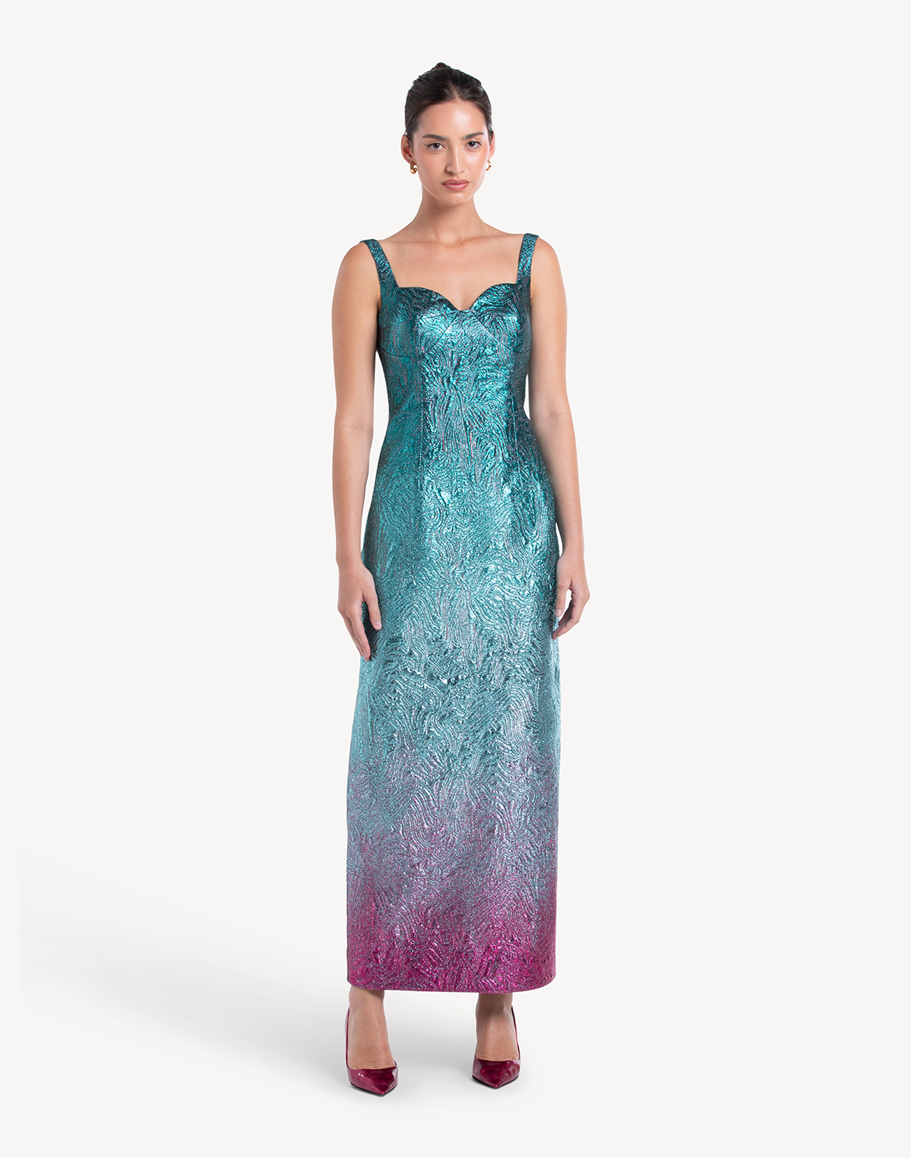Aisha Brocade Sweetheart Dress