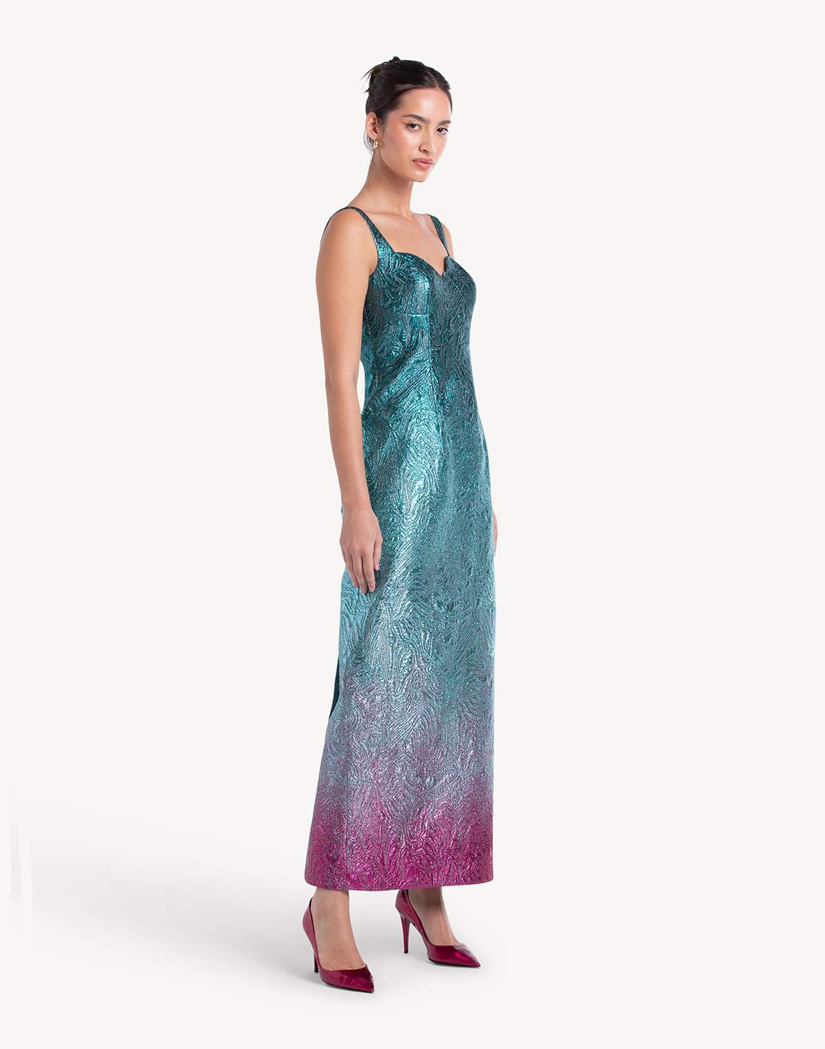 Aisha Brocade Sweetheart Dress