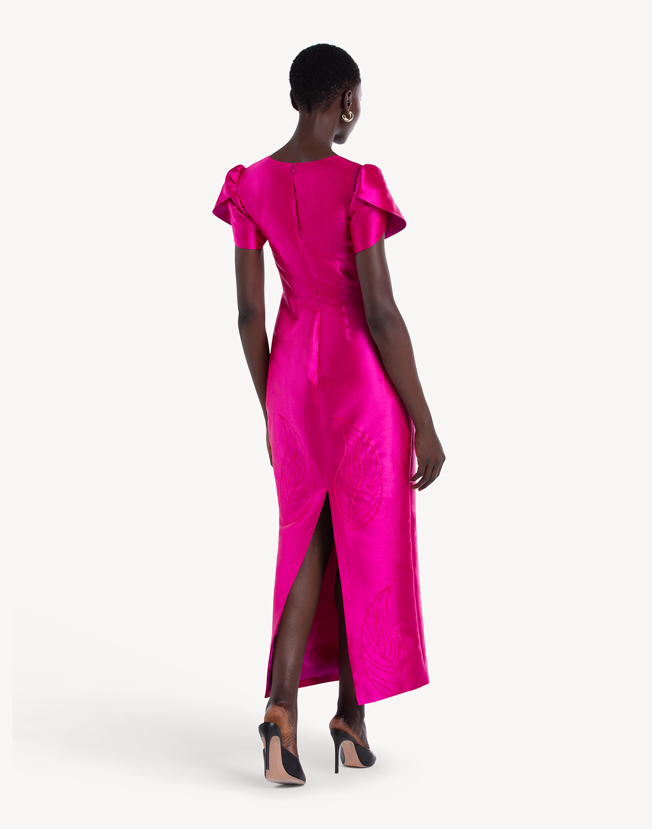 Magnific Leaf Appliqué Dress