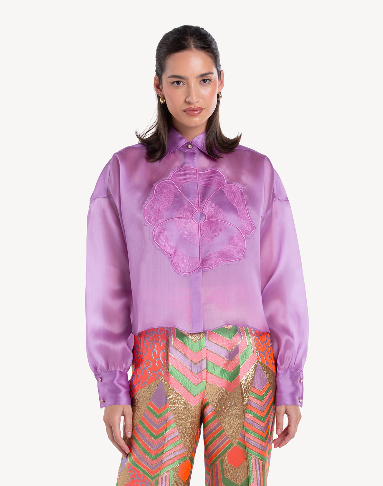 Organza Floral Summer Shirt