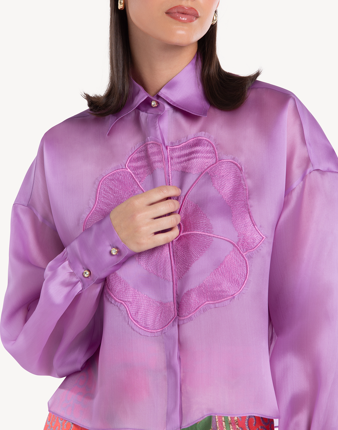 Organza Floral Summer Shirt